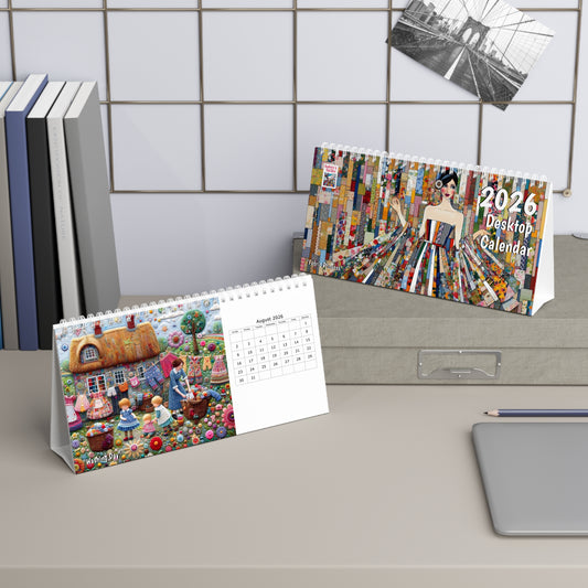 Audrey's Hatbox 2026 Desk Calendar Australia - Decorate your Work Space with a Different Enchanting Image for Every Month