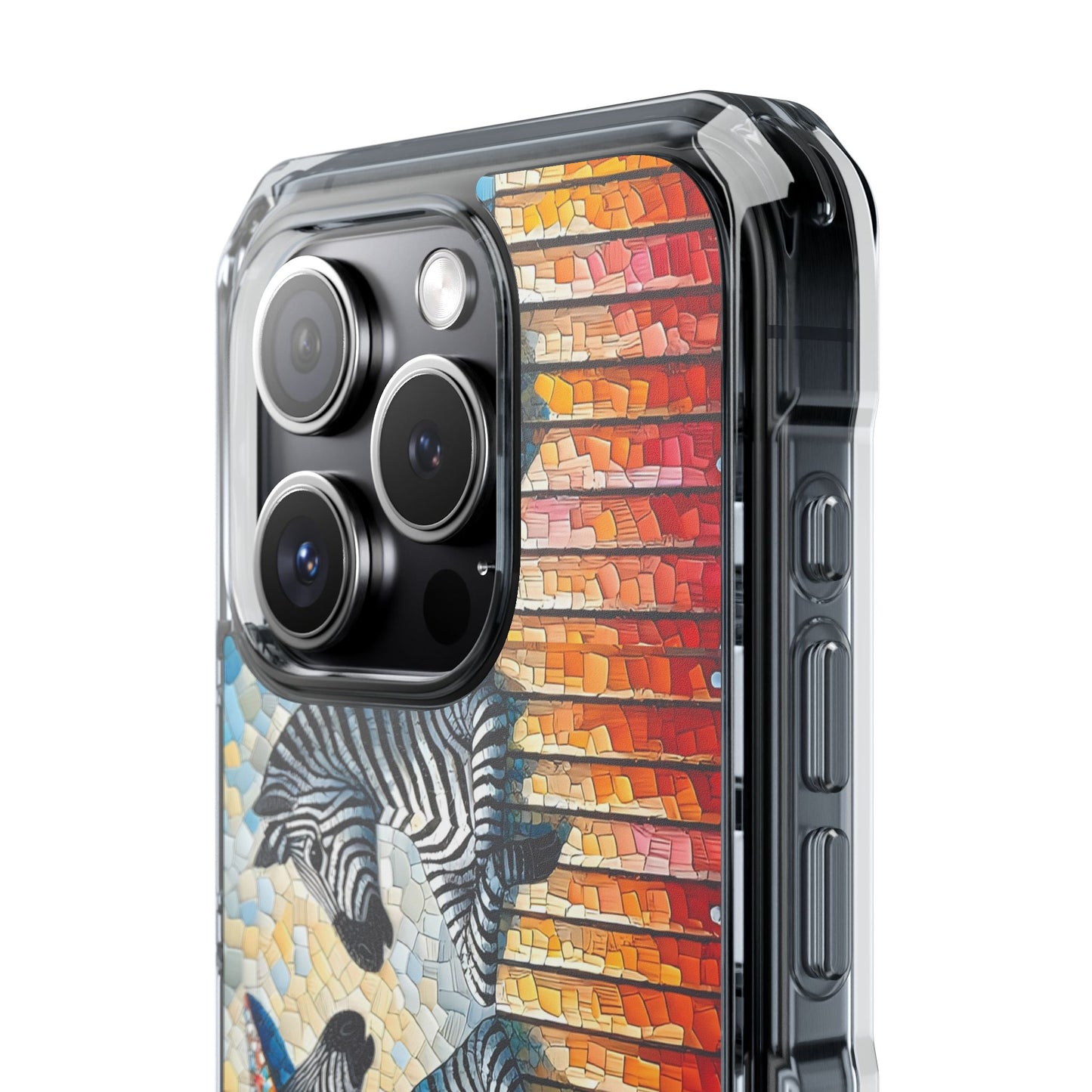 Zebras at the Back Fence Magnetic Clear Impact Cases