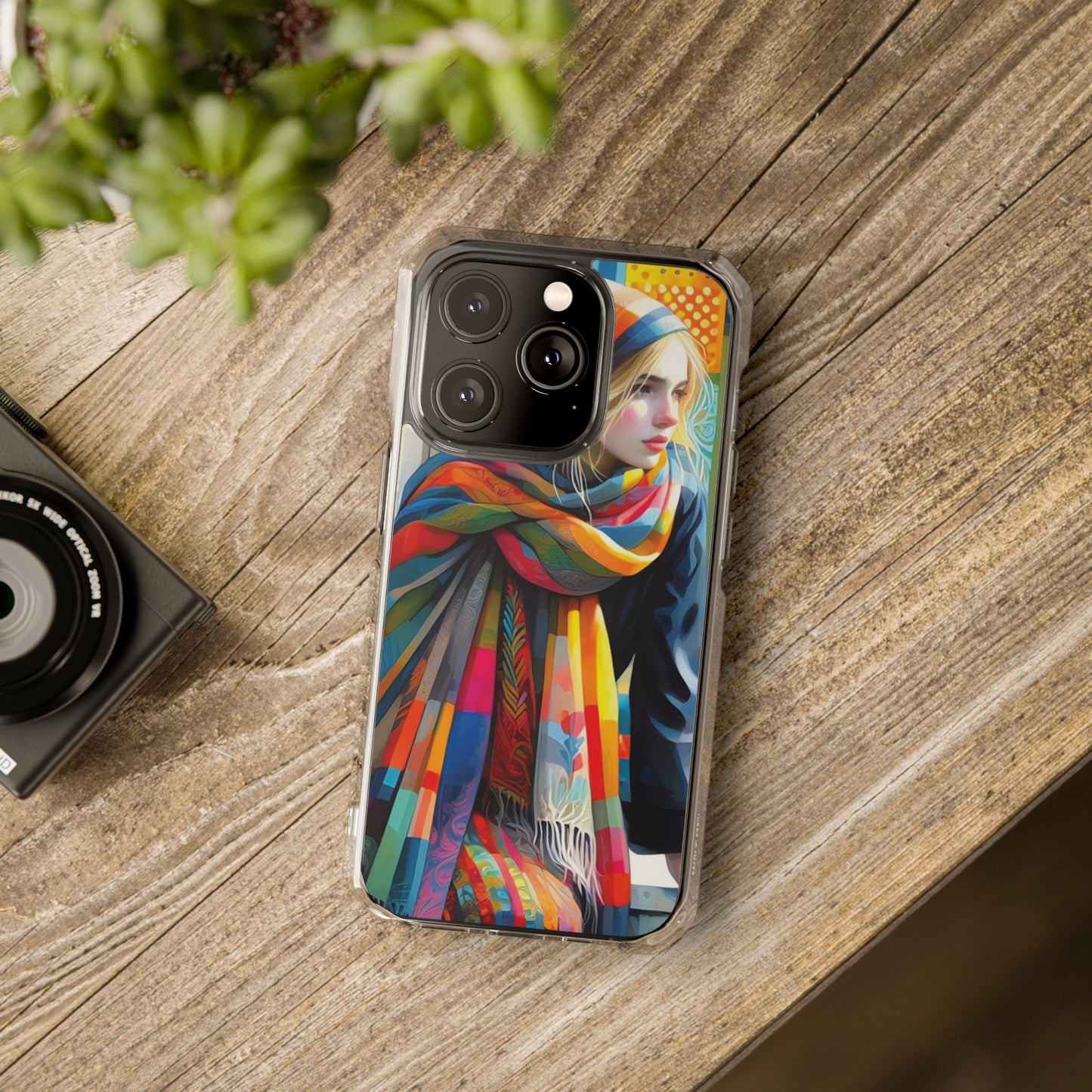 Rainbow Scarf - Magnetic Clear Impact Cases