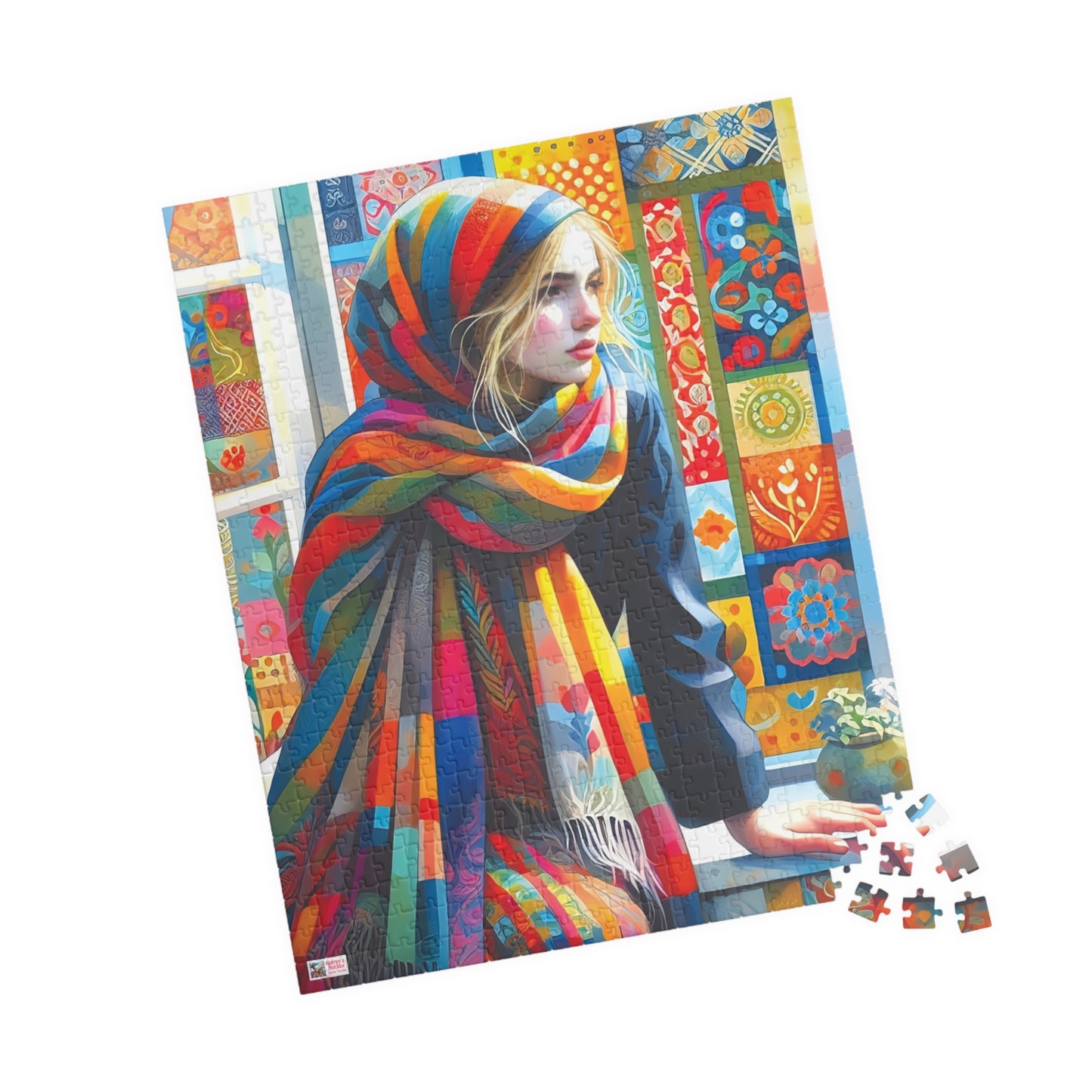 At The Windowsill Jigsaw Puzzle (110, 252, 520, 1014-piece). Unique, Whimsical, Challenging Family Fun. Pretty Birthday Gift Idea
