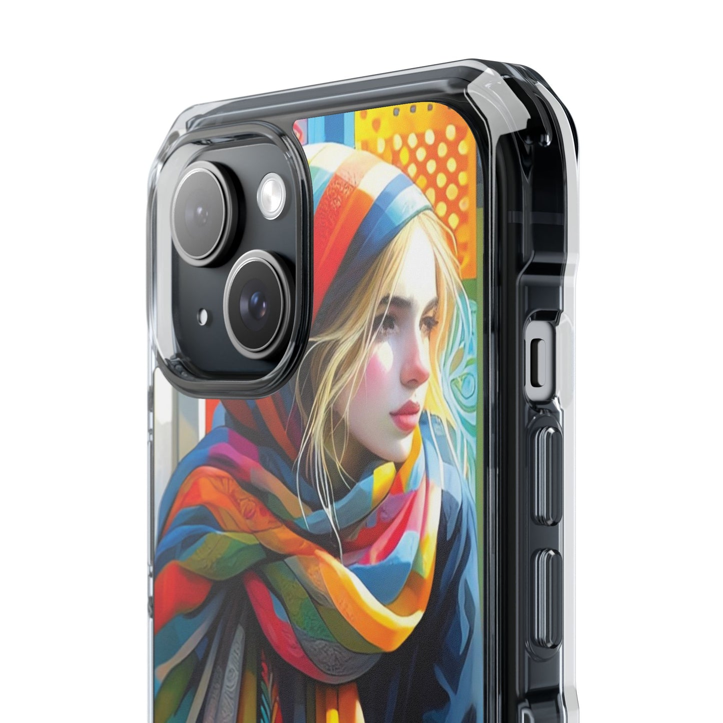 Rainbow Scarf - Magnetic Clear Impact Cases