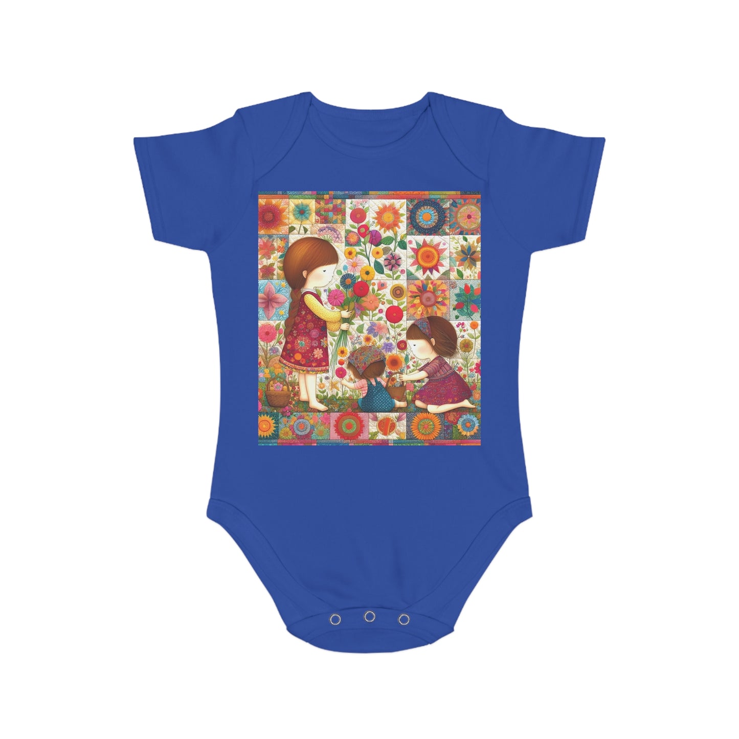 A Pretty Bunch - Short Sleeve Baby Bodysuit