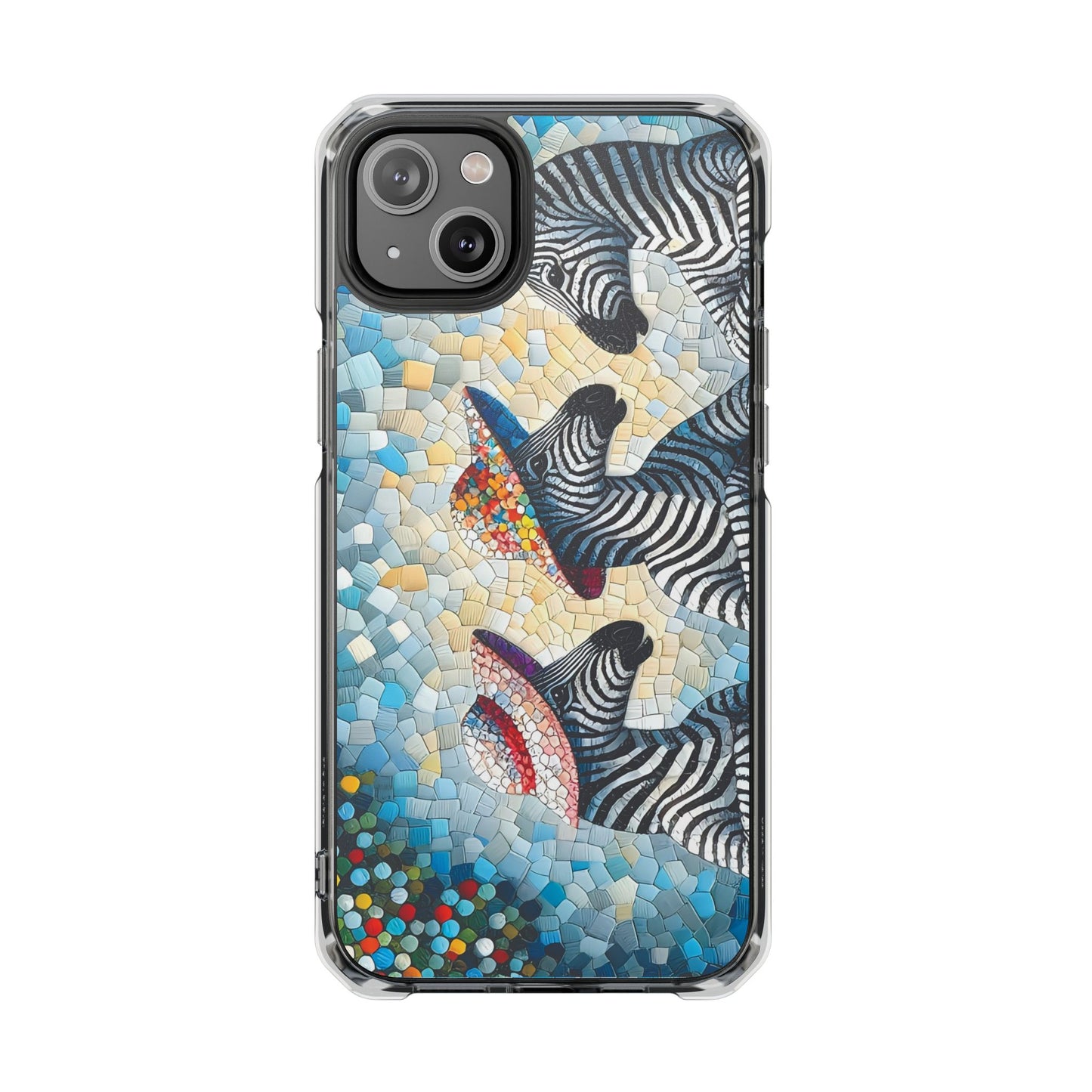 Zebras at the Back Fence Magnetic Clear Impact Cases