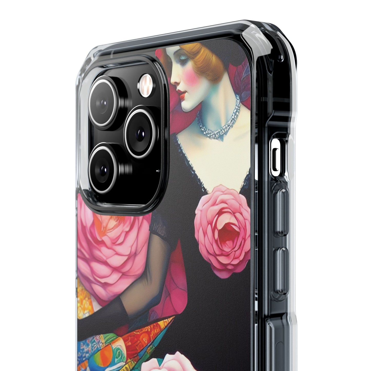 Lady of the Roses - Magnetic Clear Impact Cases