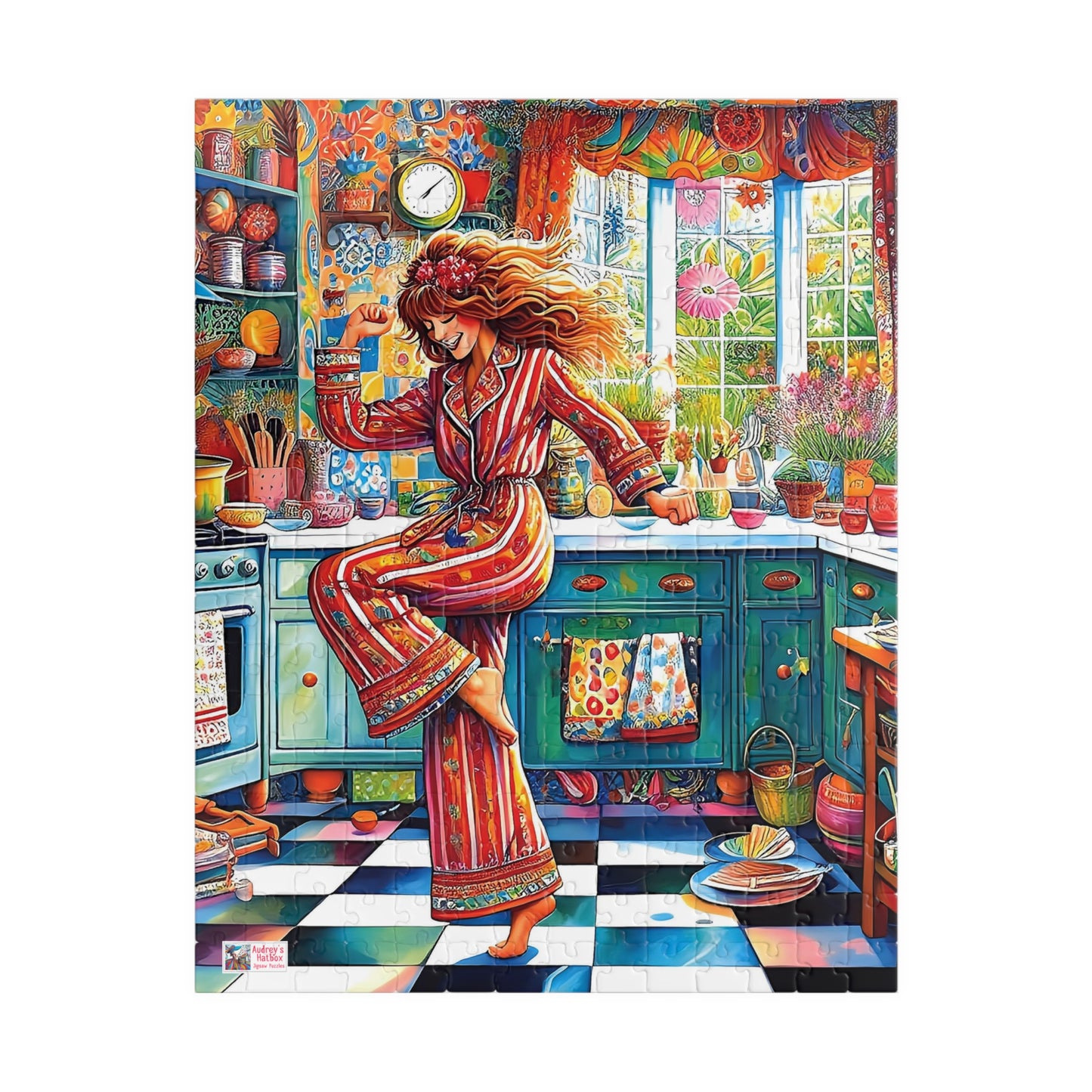 Dance Like No-one's Watching Jigsaw Puzzle (110, 252, 520, 1014-piece). Cute, fun. playful and quirky. Great gift idea. Family Activity