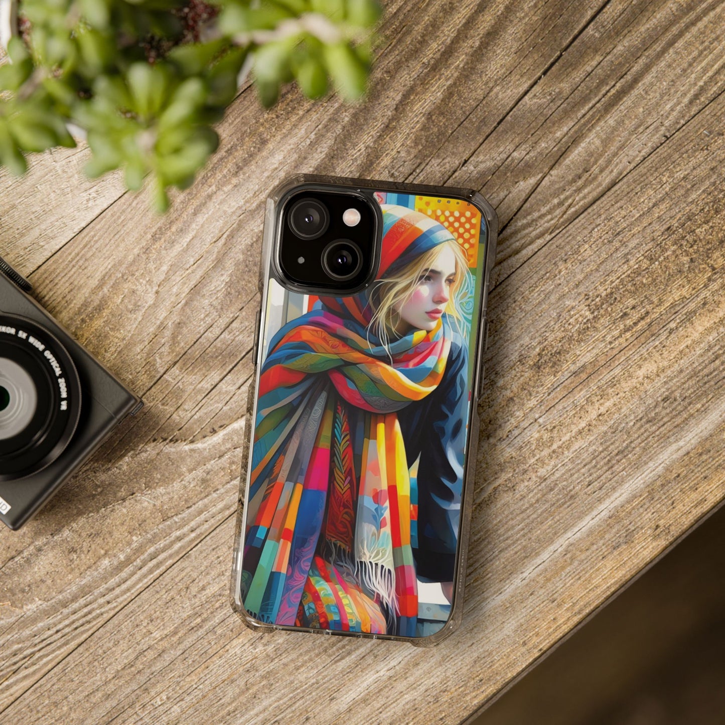 Rainbow Scarf - Magnetic Clear Impact Cases