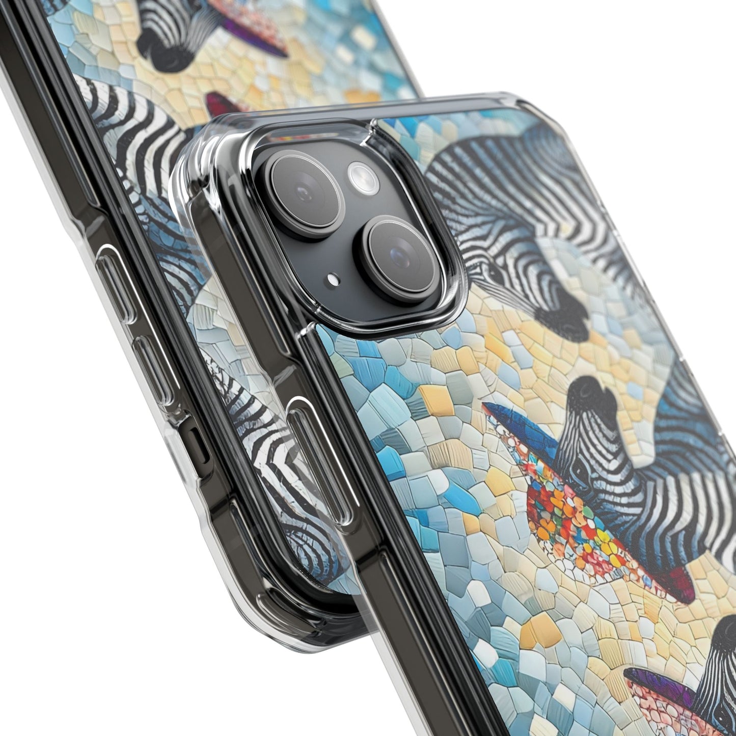 Zebras at the Back Fence Magnetic Clear Impact Cases