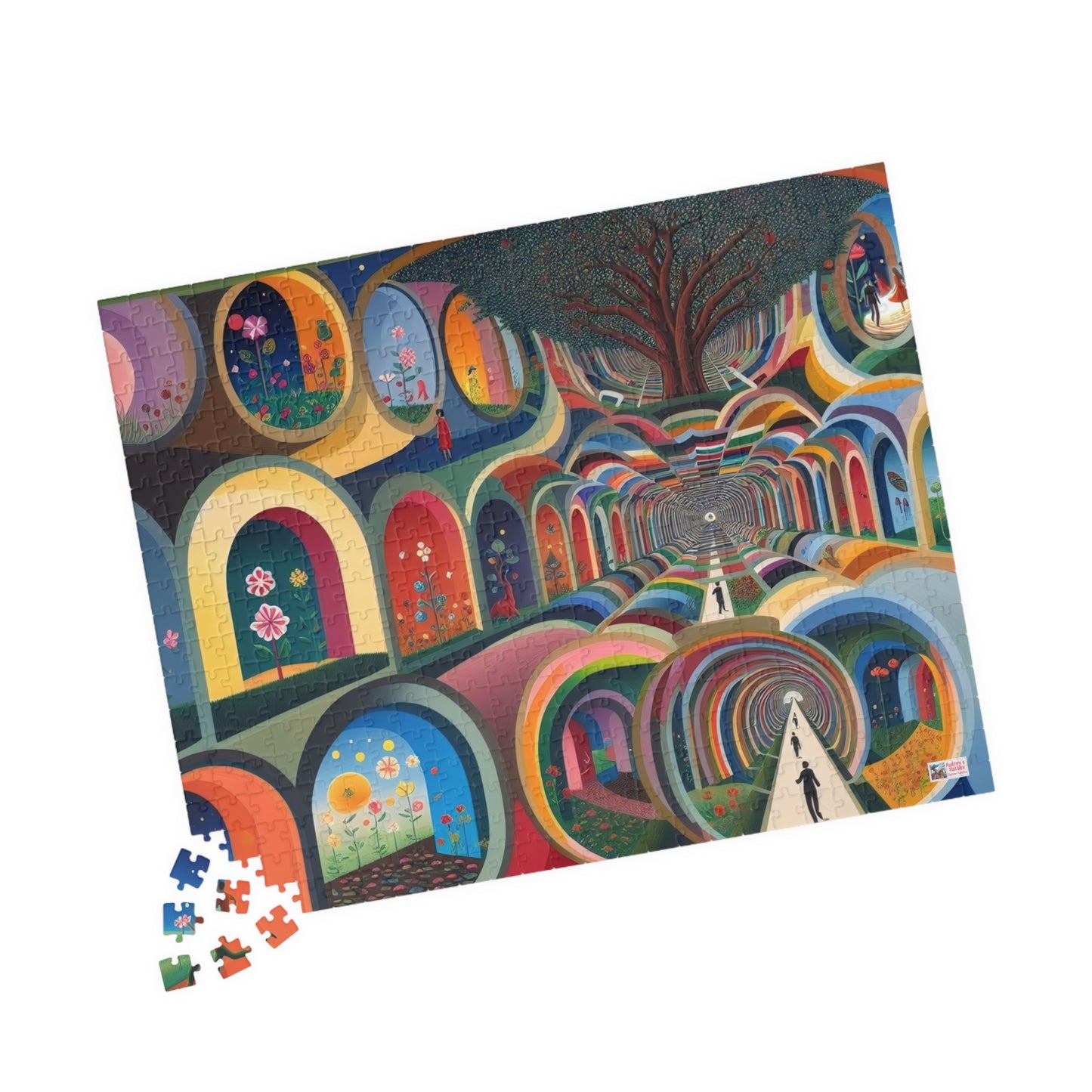 City of Arches Jigsaw Puzzle US: Dreamlike Fantasy Tunnel Underworld (110-1014-piece)