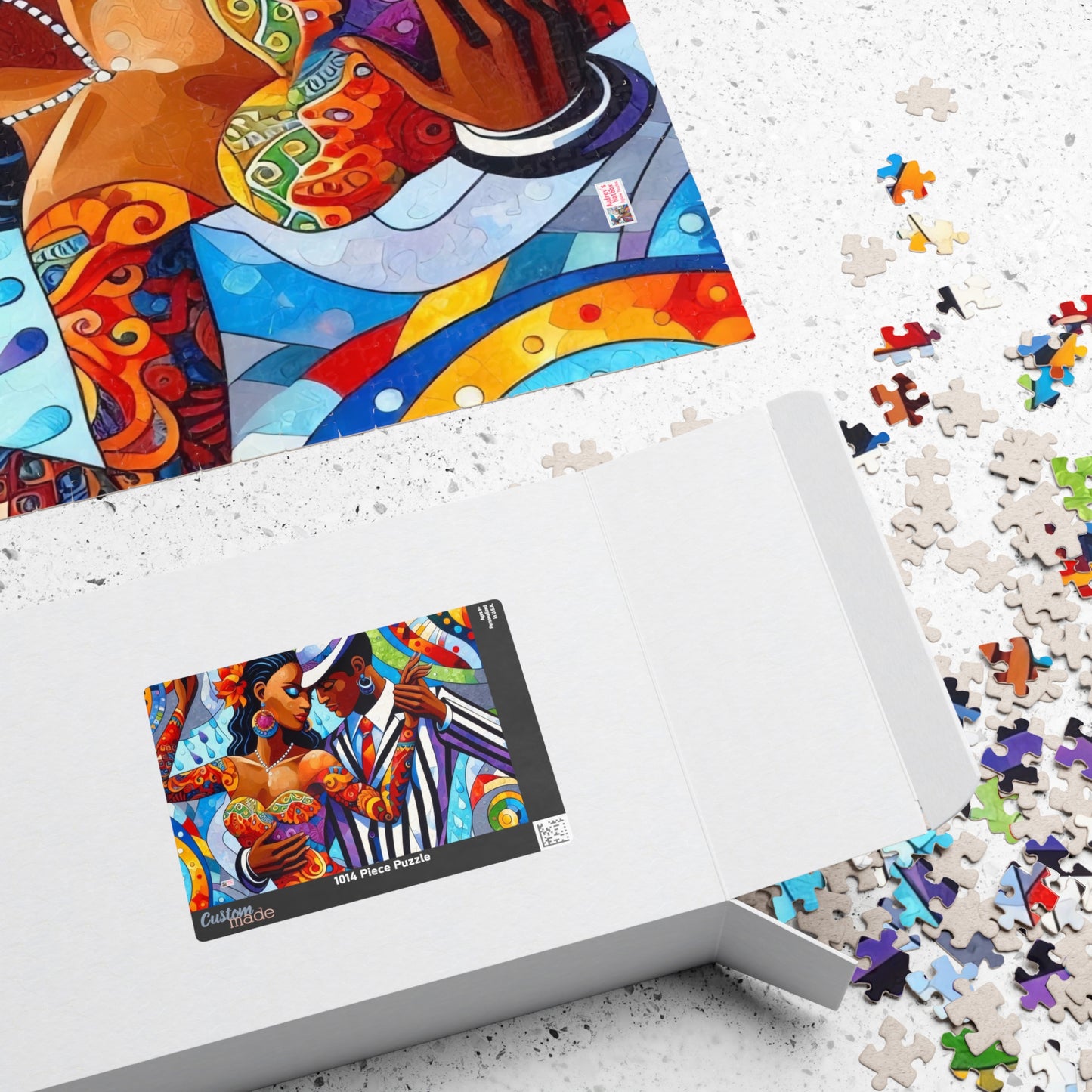 Sultry Tango Jigsaw Puzzle US: Intense Passionate Black Jazz Era Dancers (110-1014-piece)