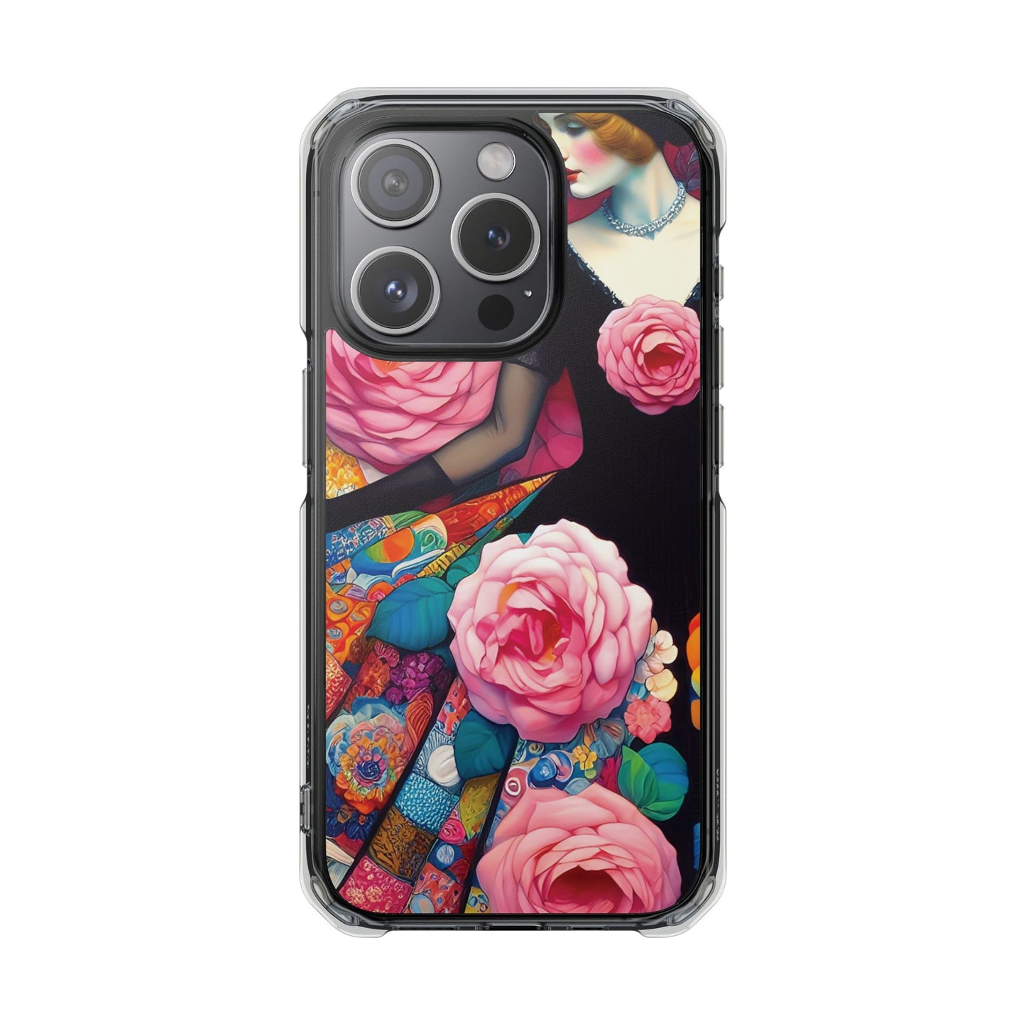 Lady of the Roses - Magnetic Clear Impact Cases