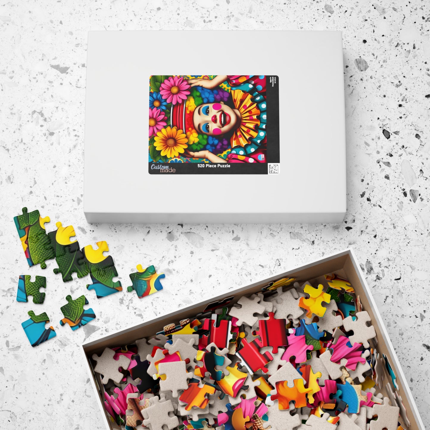 Little Miss Flowerpot Jigsaw Puzzle US: Colorful Child Clown, (110-1014-pieces)