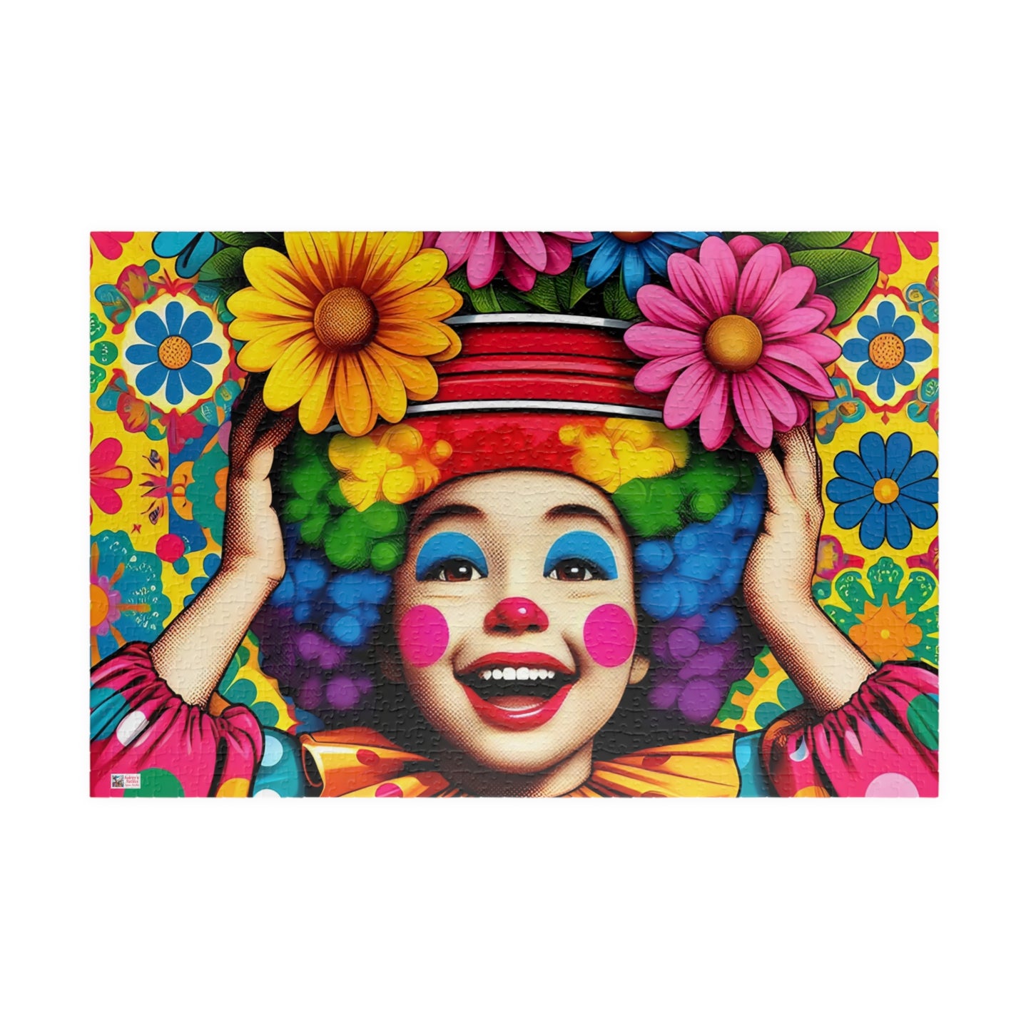 Little Miss Flowerpot Jigsaw Puzzle US: Colorful Child Clown, (110-1014-pieces)