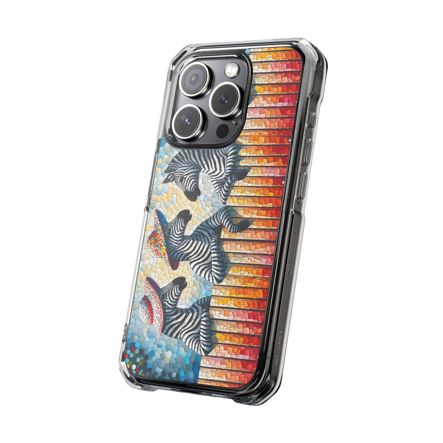 Zebras at the Back Fence Magnetic Clear Impact Cases