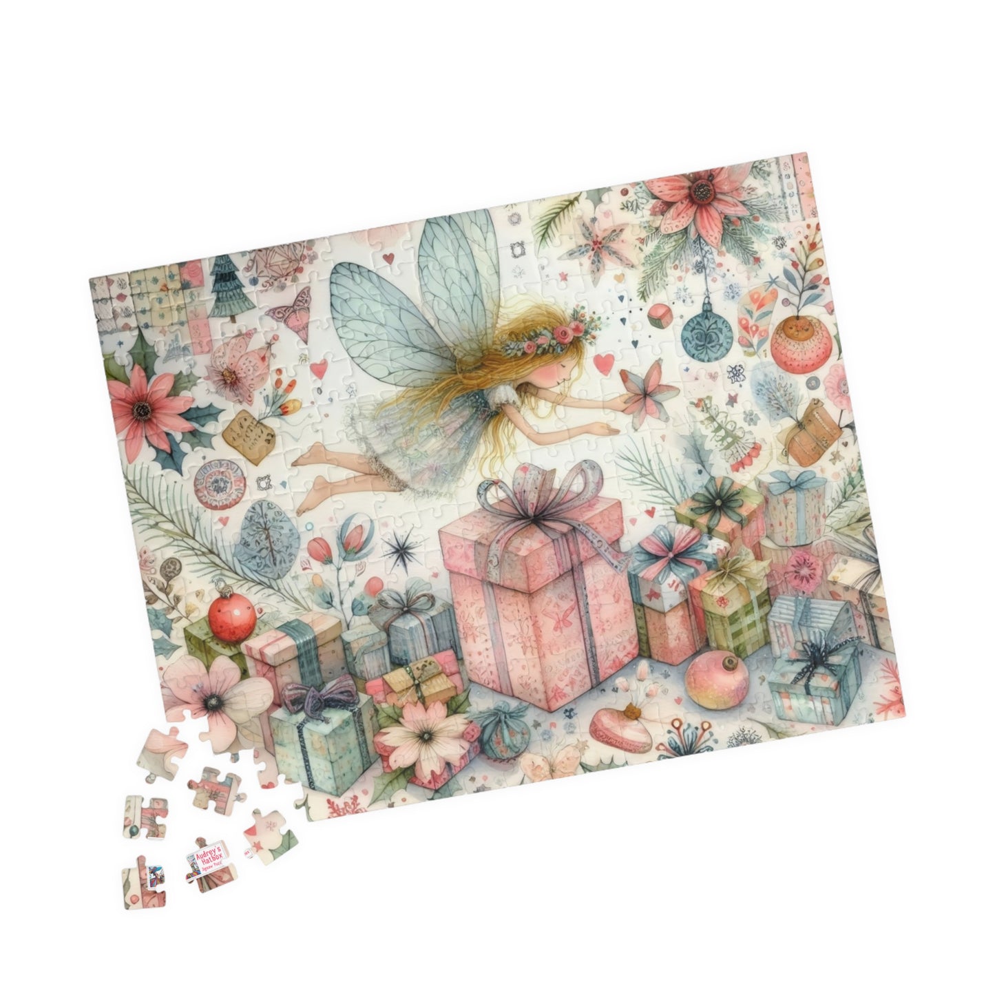 Fairy Dust Christmas Jigsaw Puzzle US: Pretty Whimsical Festive Theme, (110-1014-piece)