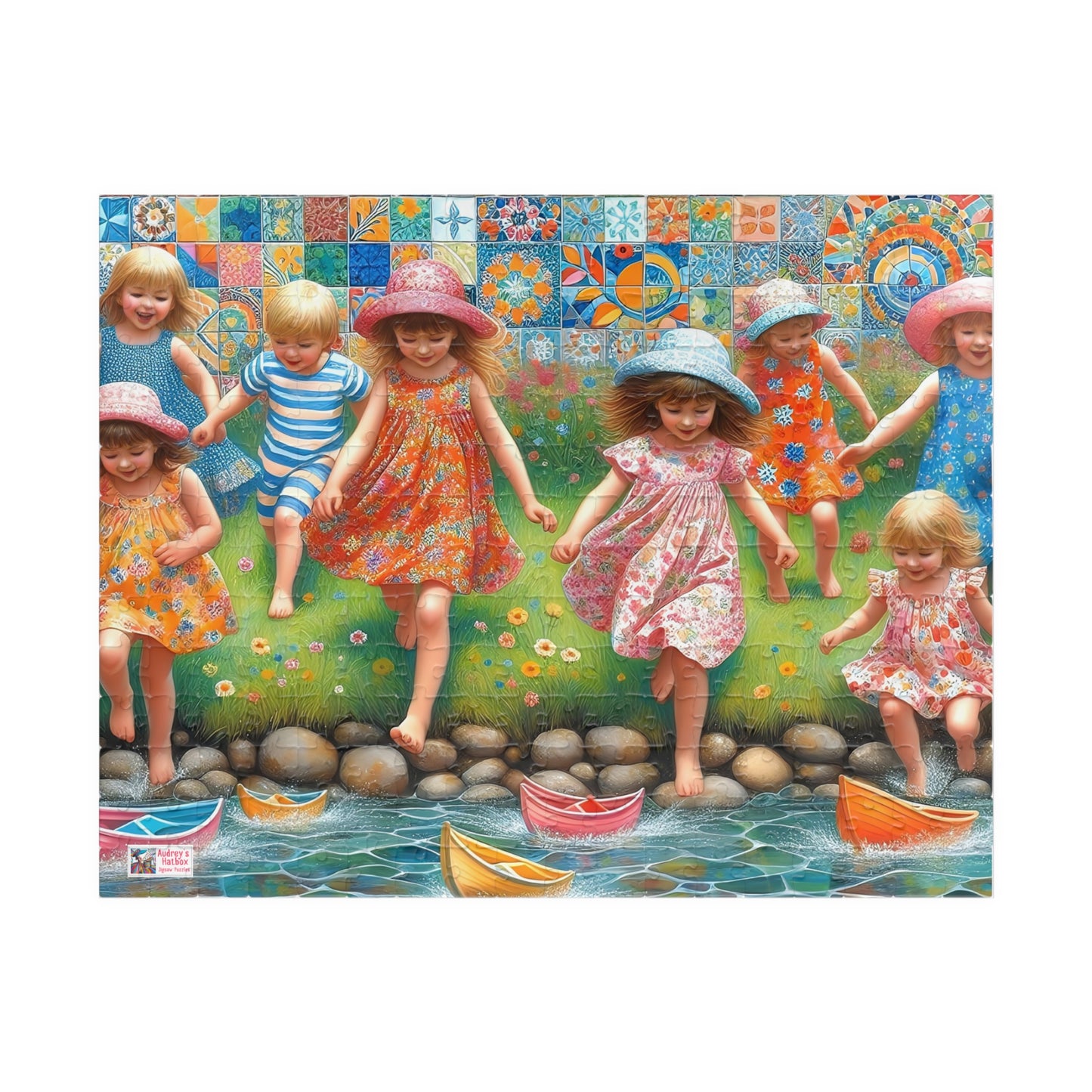 Summer Days Jigsaw Puzzle (110, 252, 520, 1014-Piece). Fun gift idea or family game, suits any age. Childhood nostalgia, patterns, colours