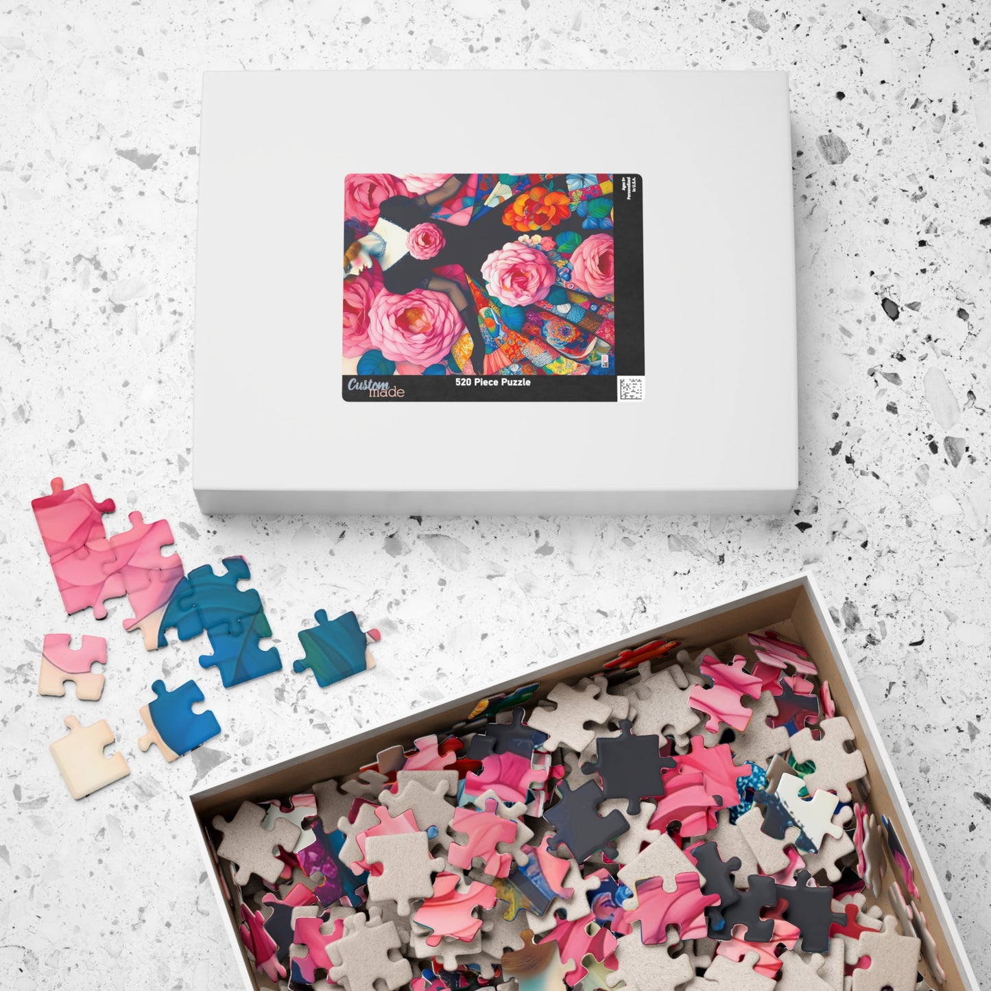 Lady of the Roses Jigsaw Puzzle (110, 252, 520, 1014-piece). Charming Vintage, Whimsical and Pretty Gift Idea for Birthdays, Patients