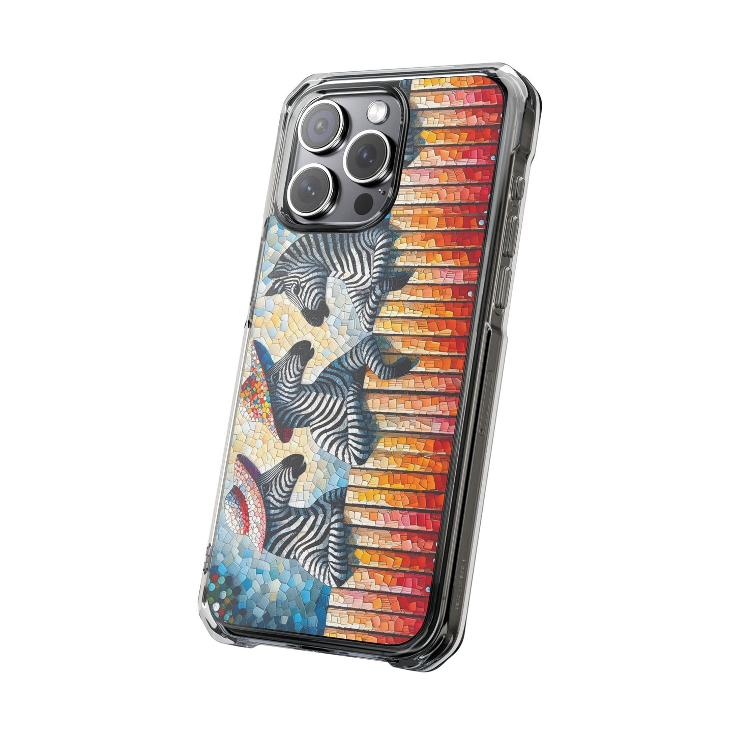 Zebras at the Back Fence Magnetic Clear Impact Cases