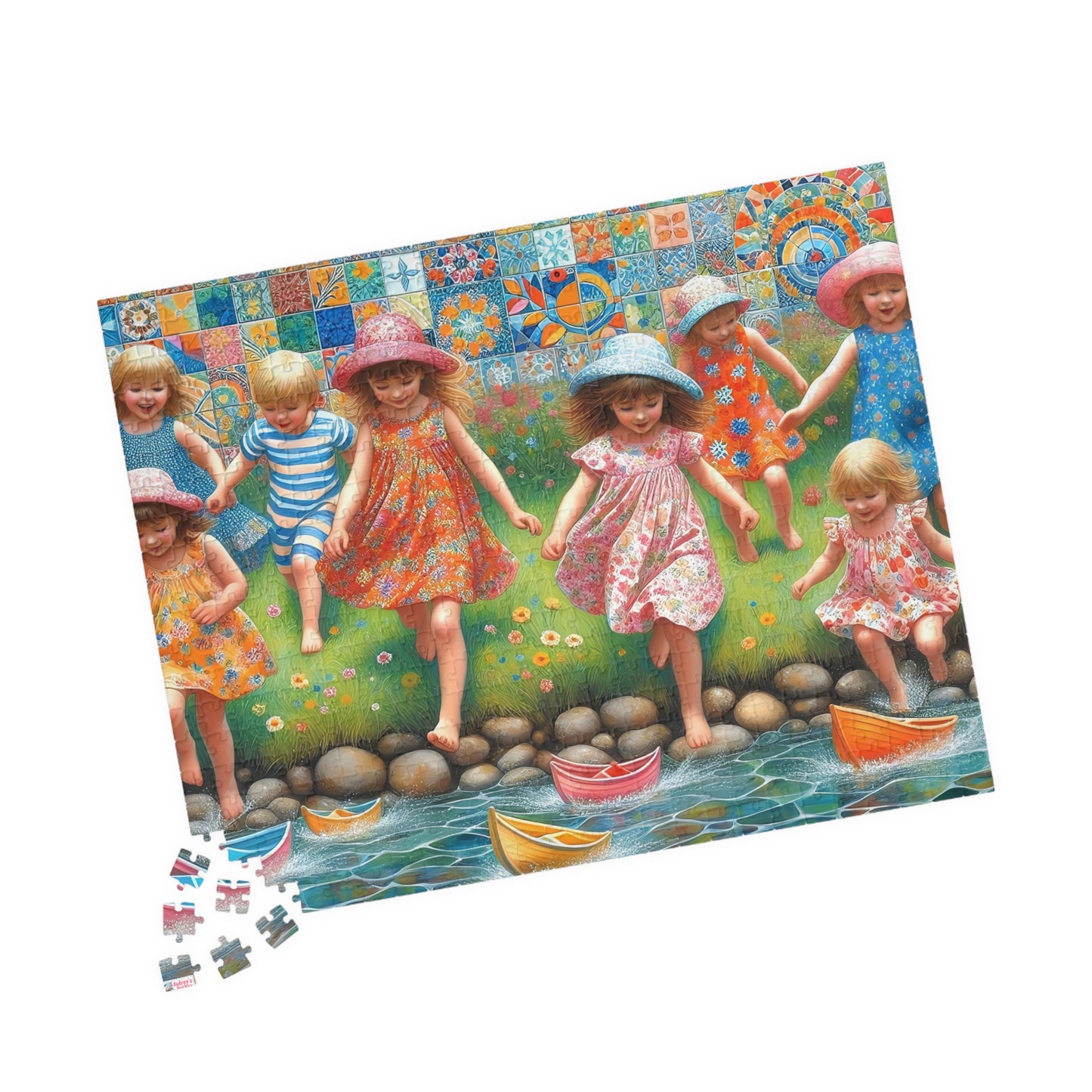 Summer Days Jigsaw Puzzle (110, 252, 520, 1014-Piece). Fun gift idea or family game, suits any age. Childhood nostalgia, patterns, colours