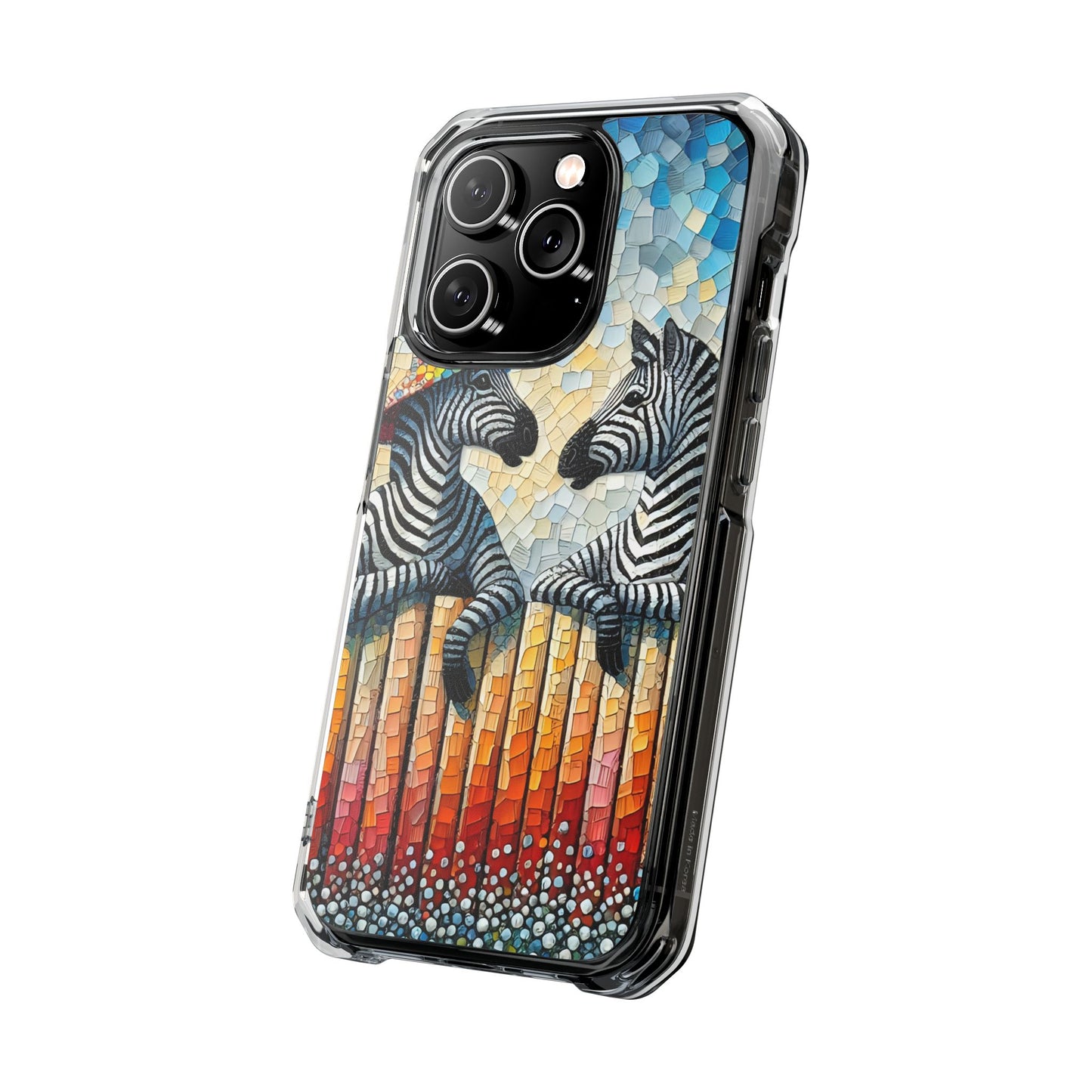 Zebras at the Back Fence - Magnetic Clear Impact Cases