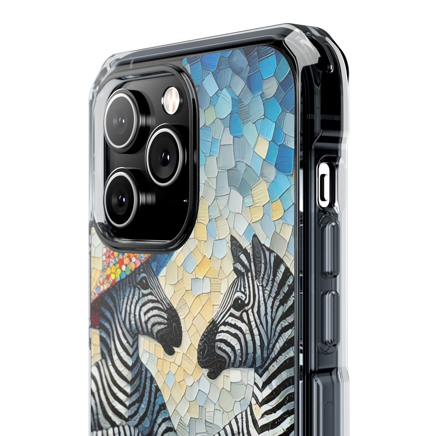 Zebras at the Back Fence - Magnetic Clear Impact Cases
