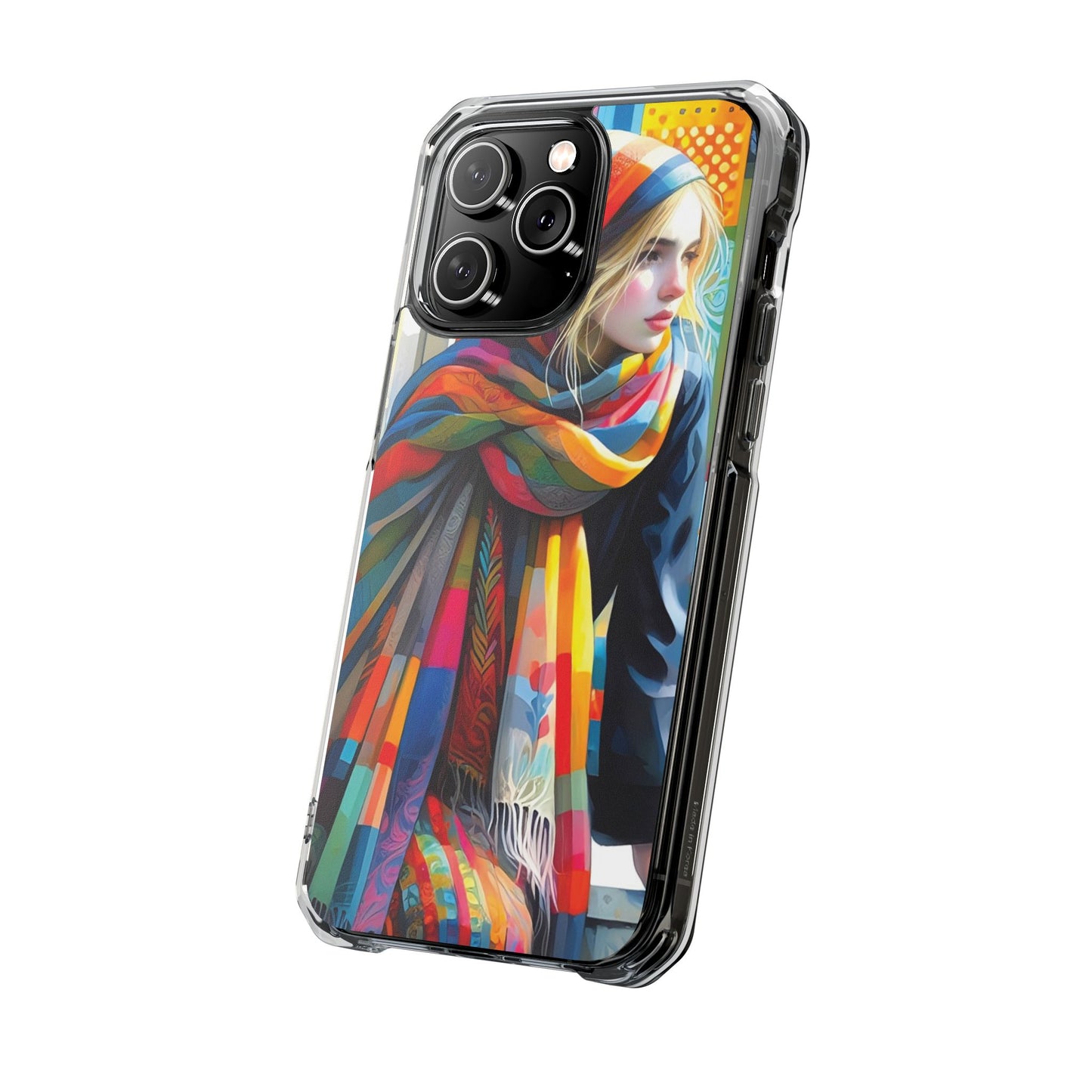 Rainbow Scarf - Magnetic Clear Impact Cases