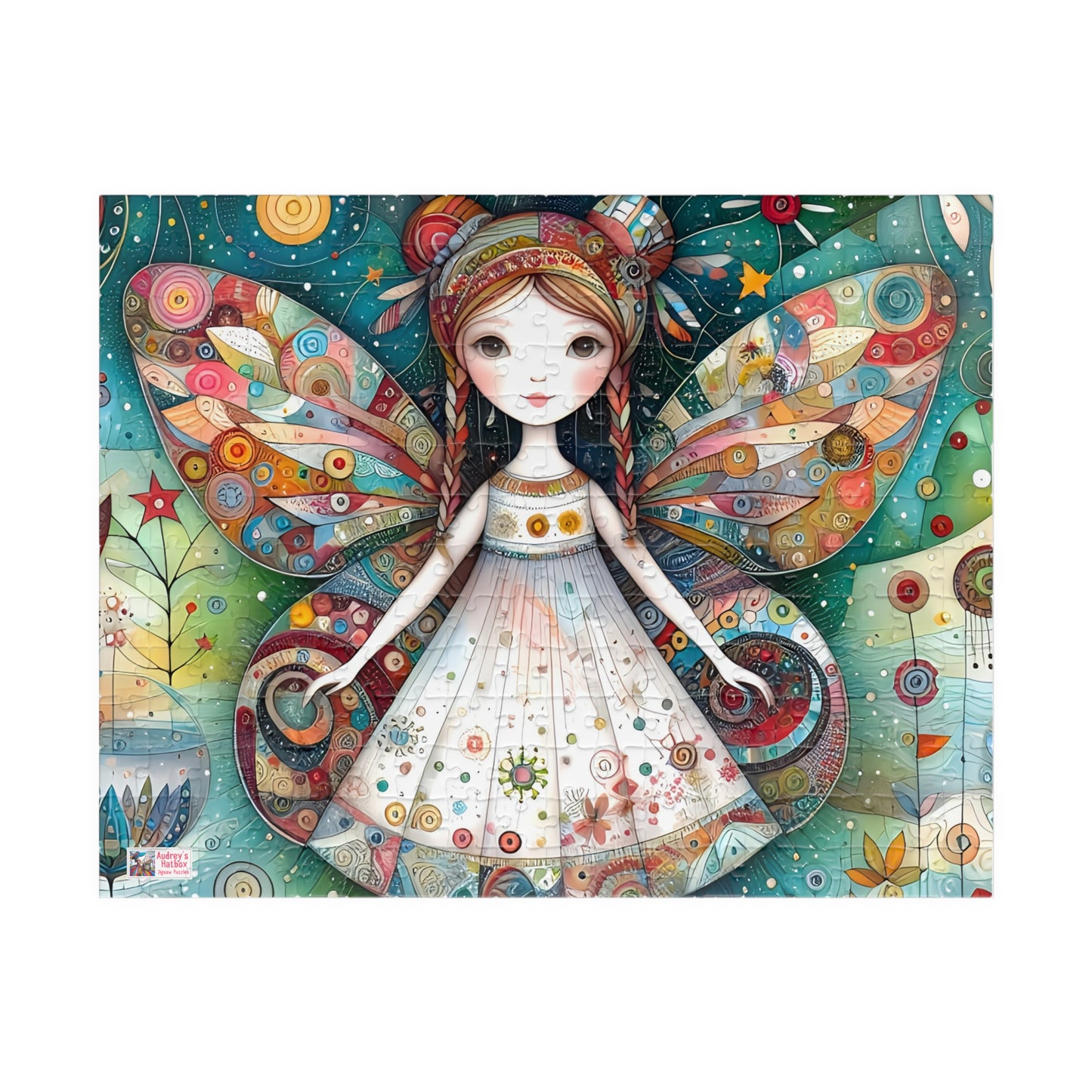 Boho Fairy Jigsaw Puzzle - 110, 252, 520, 1014-piece. Pretty, Whimsical Birthday Gift Idea. Tech-free and Fun Family Activity. Unique Charm