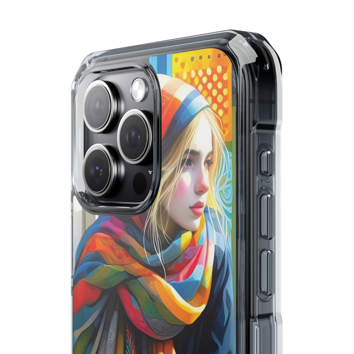 Rainbow Scarf - Magnetic Clear Impact Cases