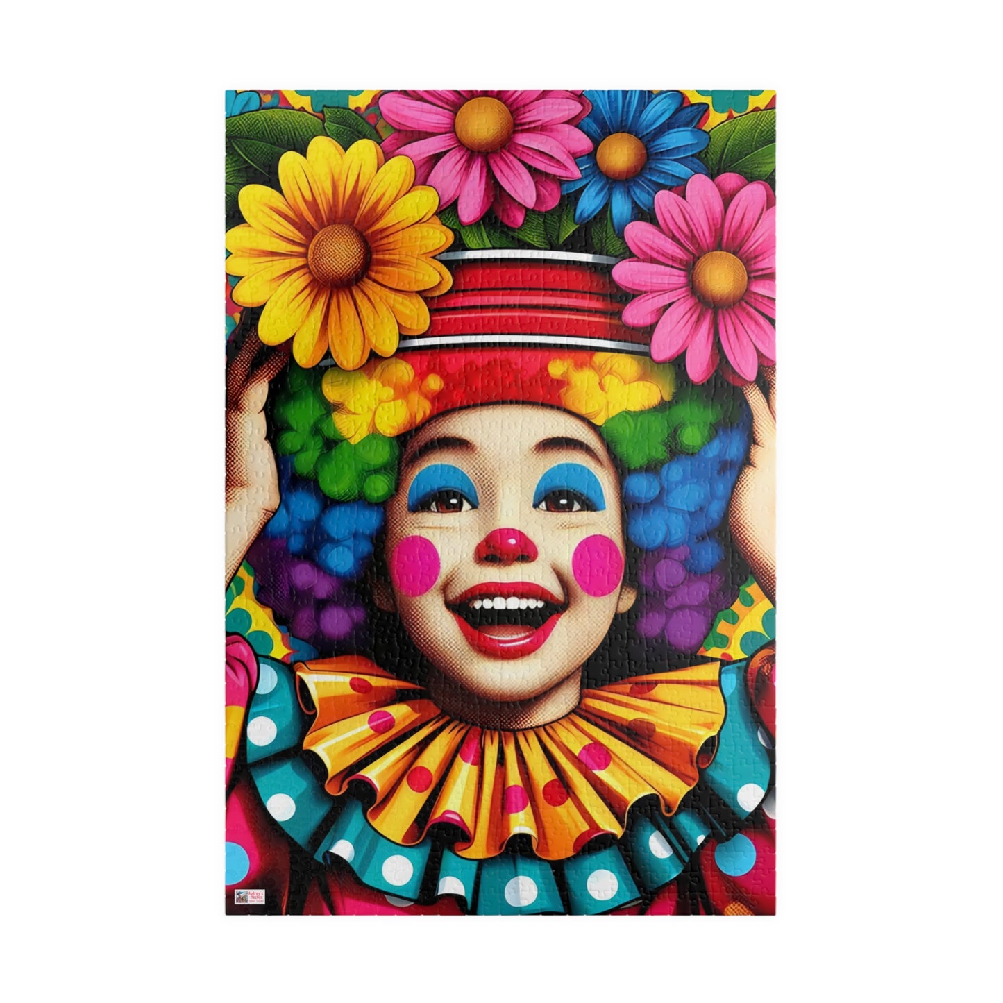 Little Miss Flowerpot Jigsaw Puzzle US: Colorful Child Clown, (110-1014-pieces)