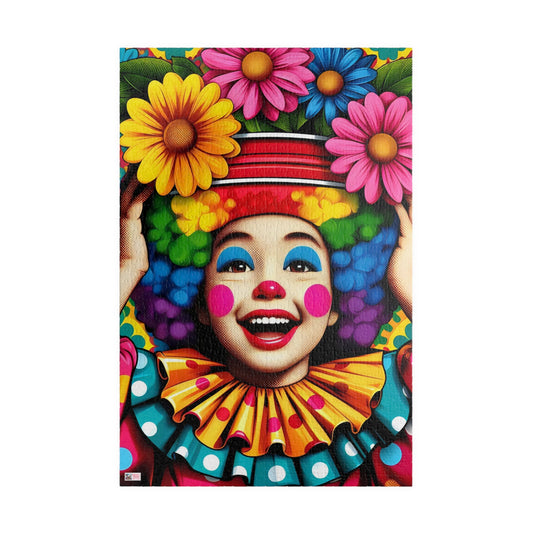 Little Miss Flowerpot Jigsaw Puzzle US: Colorful Child Clown, (110-1014-pieces)