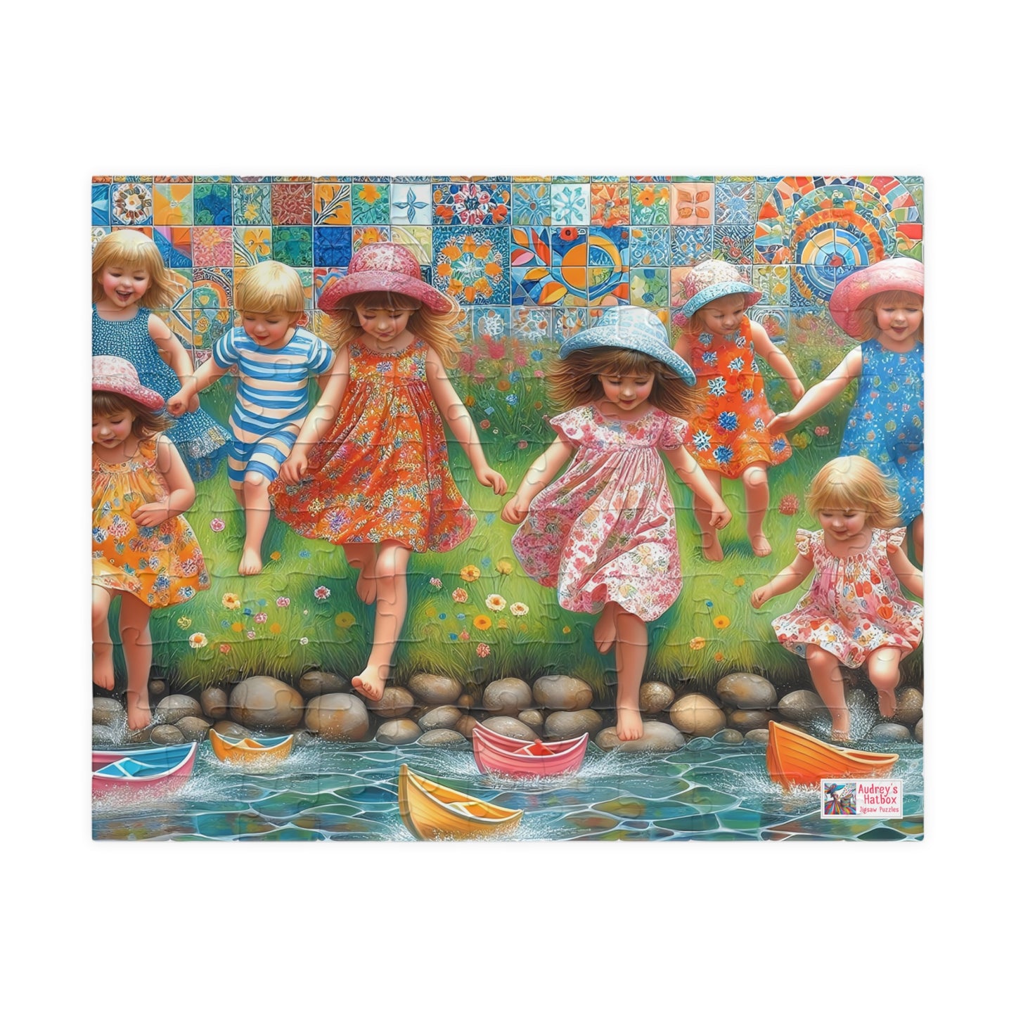 Summer Days Jigsaw Puzzle (110, 252, 520, 1014-Piece). Fun gift idea or family game, suits any age. Childhood nostalgia, patterns, colours