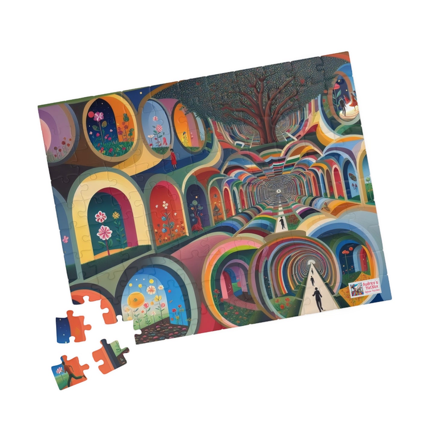 City of Arches Jigsaw Puzzle US: Dreamlike Fantasy Tunnel Underworld (110-1014-piece)
