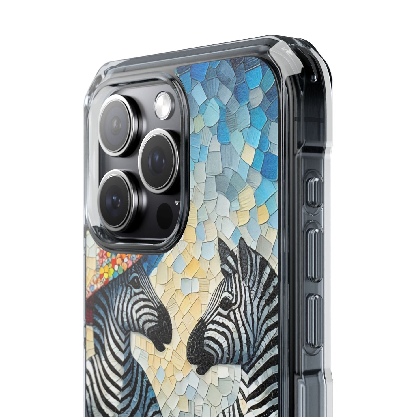 Zebras at the Back Fence - Magnetic Clear Impact Cases