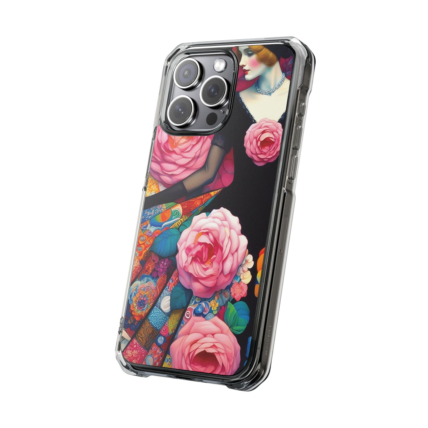 Lady of the Roses - Magnetic Clear Impact Cases