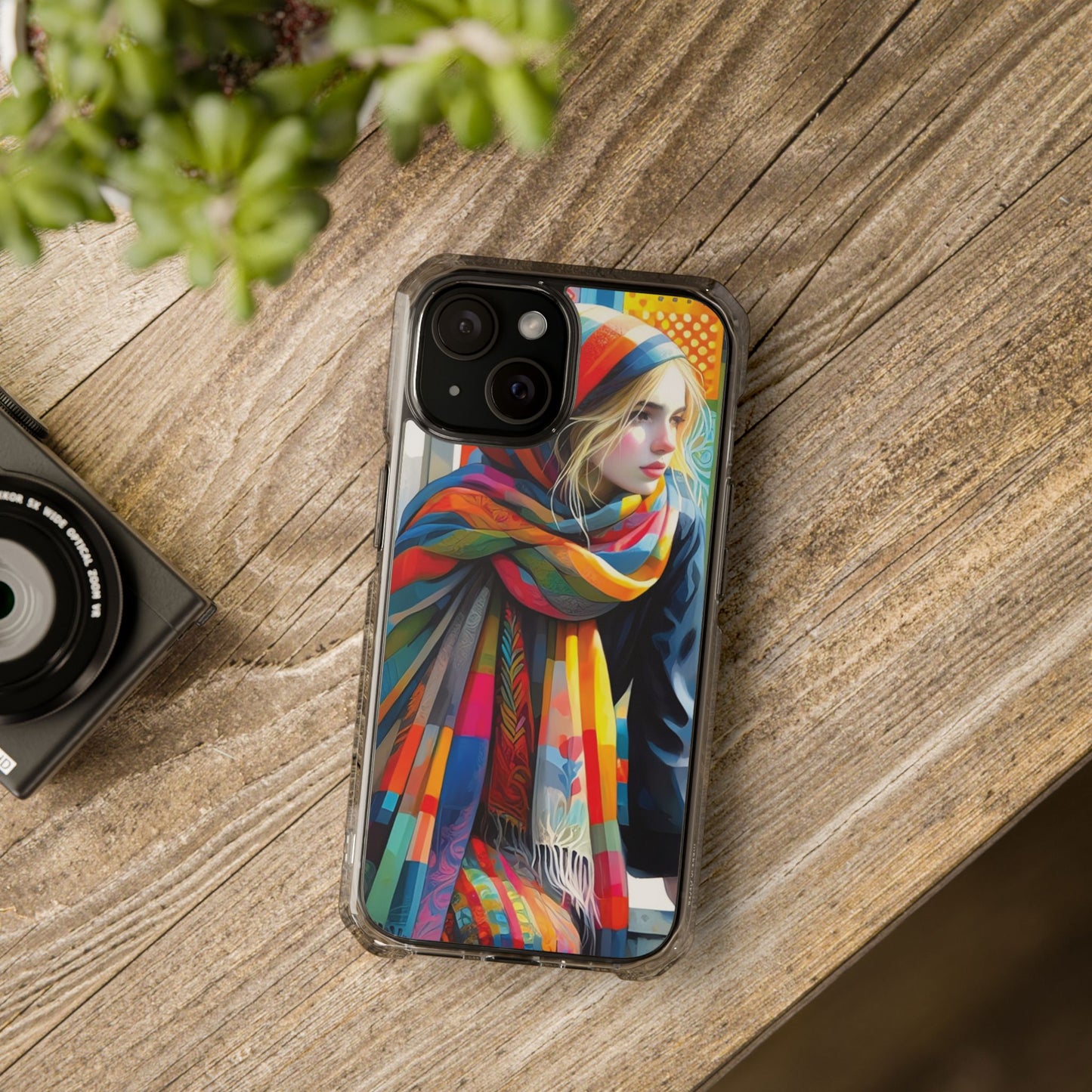 Rainbow Scarf - Magnetic Clear Impact Cases