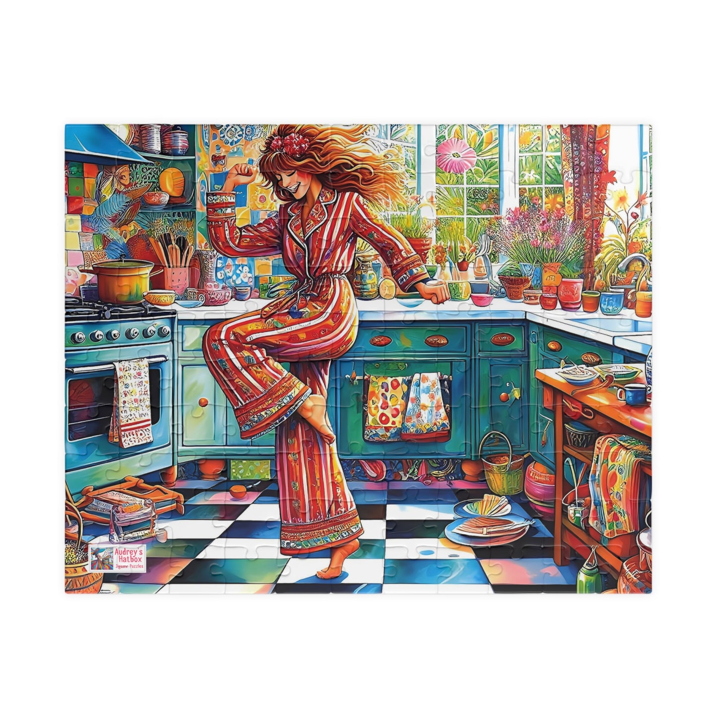 Dance Like No-one's Watching Jigsaw Puzzle (110, 252, 520, 1014-piece). Cute, fun. playful and quirky. Great gift idea. Family Activity