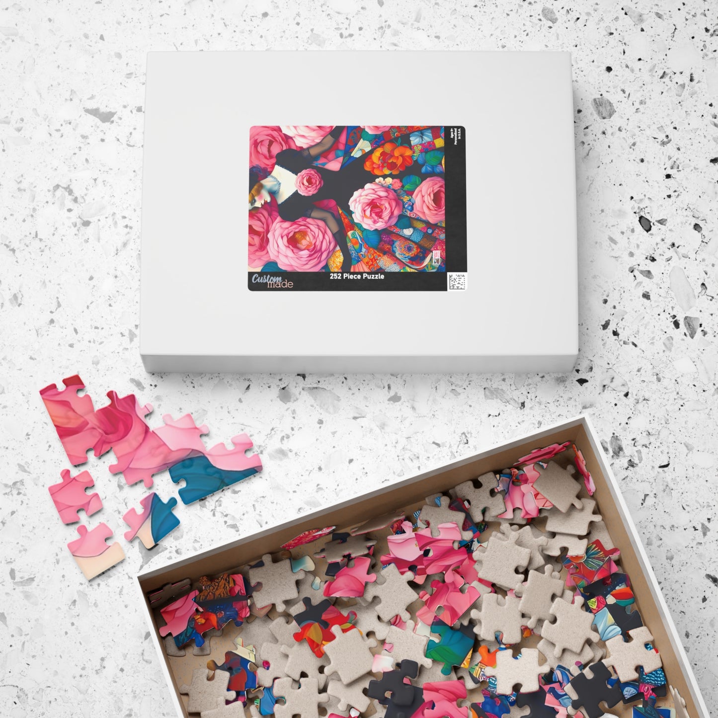 Lady of the Roses Jigsaw Puzzle (110, 252, 520, 1014-piece). Charming Vintage, Whimsical and Pretty Gift Idea for Birthdays, Patients