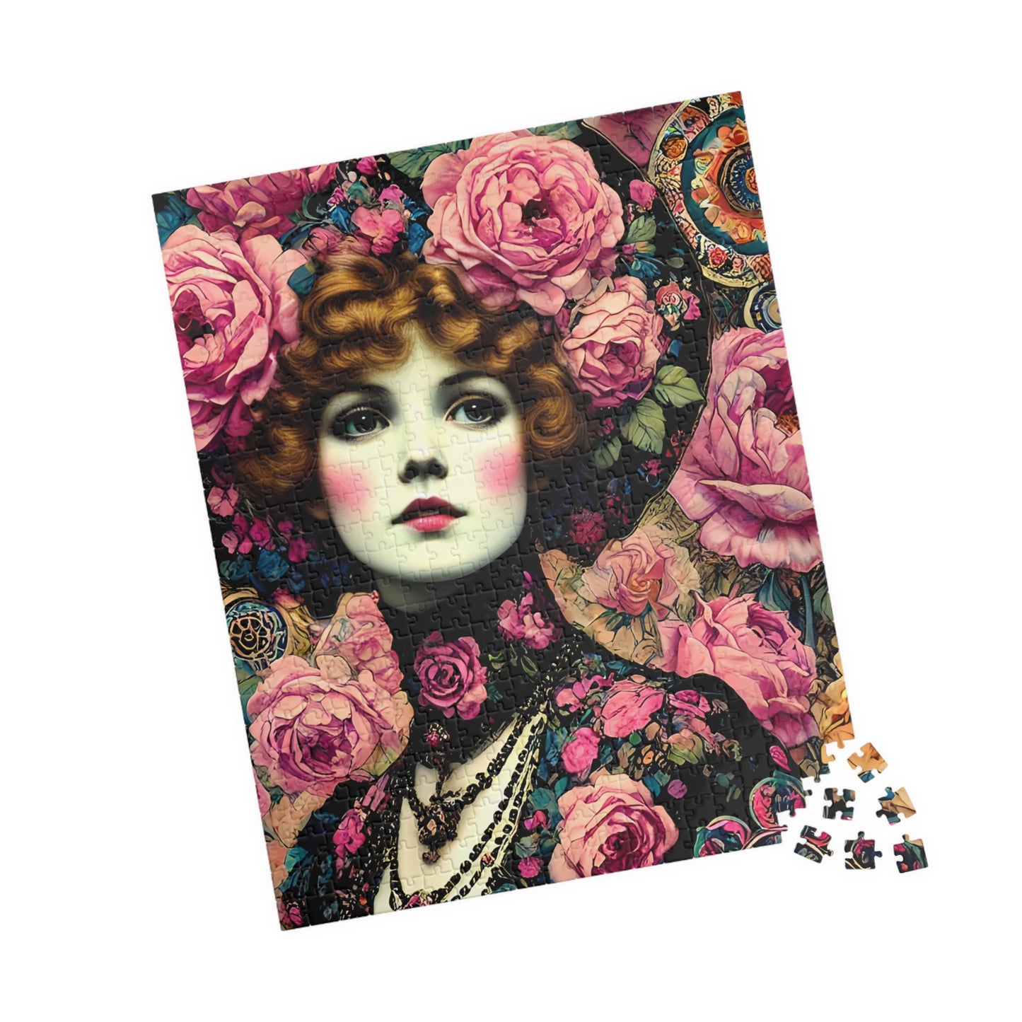 Vintage Flower Power Jigsaw Puzzle - 110, 252, 520, 1014-piece. Gift for Birthdays, Patients, and Nursing Homes. Tech-free Family Activity.