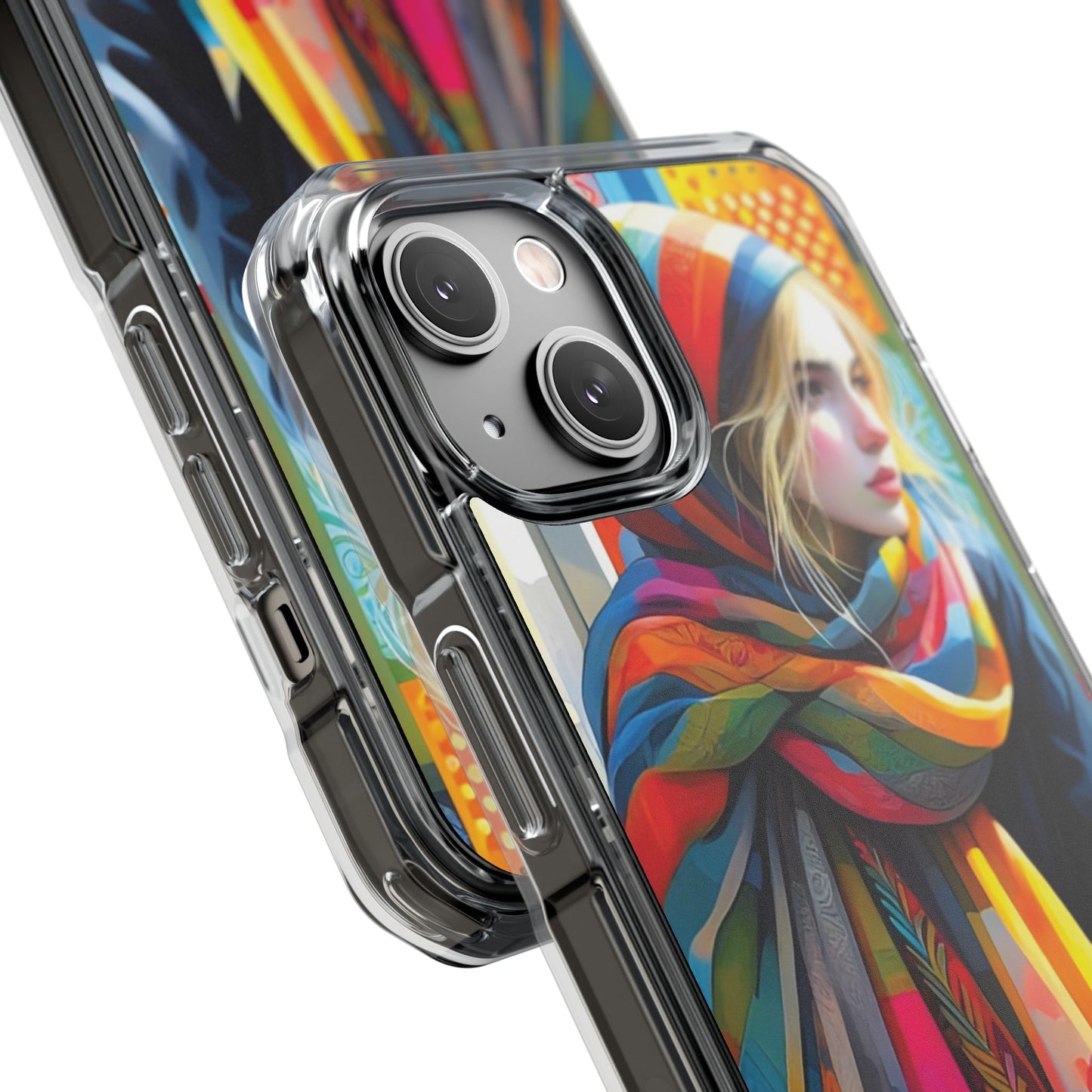 Rainbow Scarf - Magnetic Clear Impact Cases