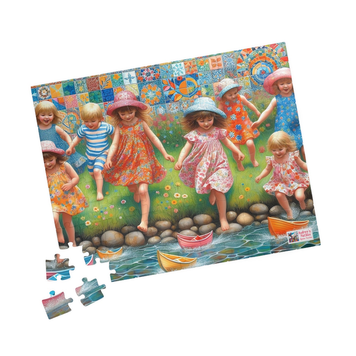 Summer Days Jigsaw Puzzle (110, 252, 520, 1014-Piece). Fun gift idea or family game, suits any age. Childhood nostalgia, patterns, colours