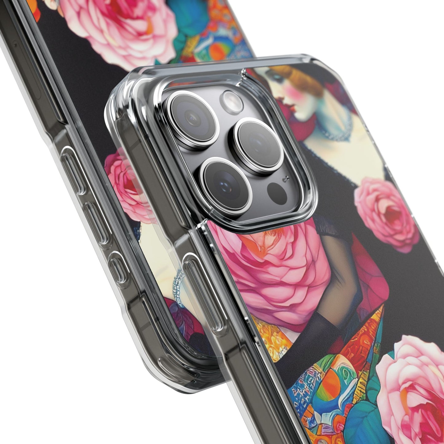 Lady of the Roses - Magnetic Clear Impact Cases