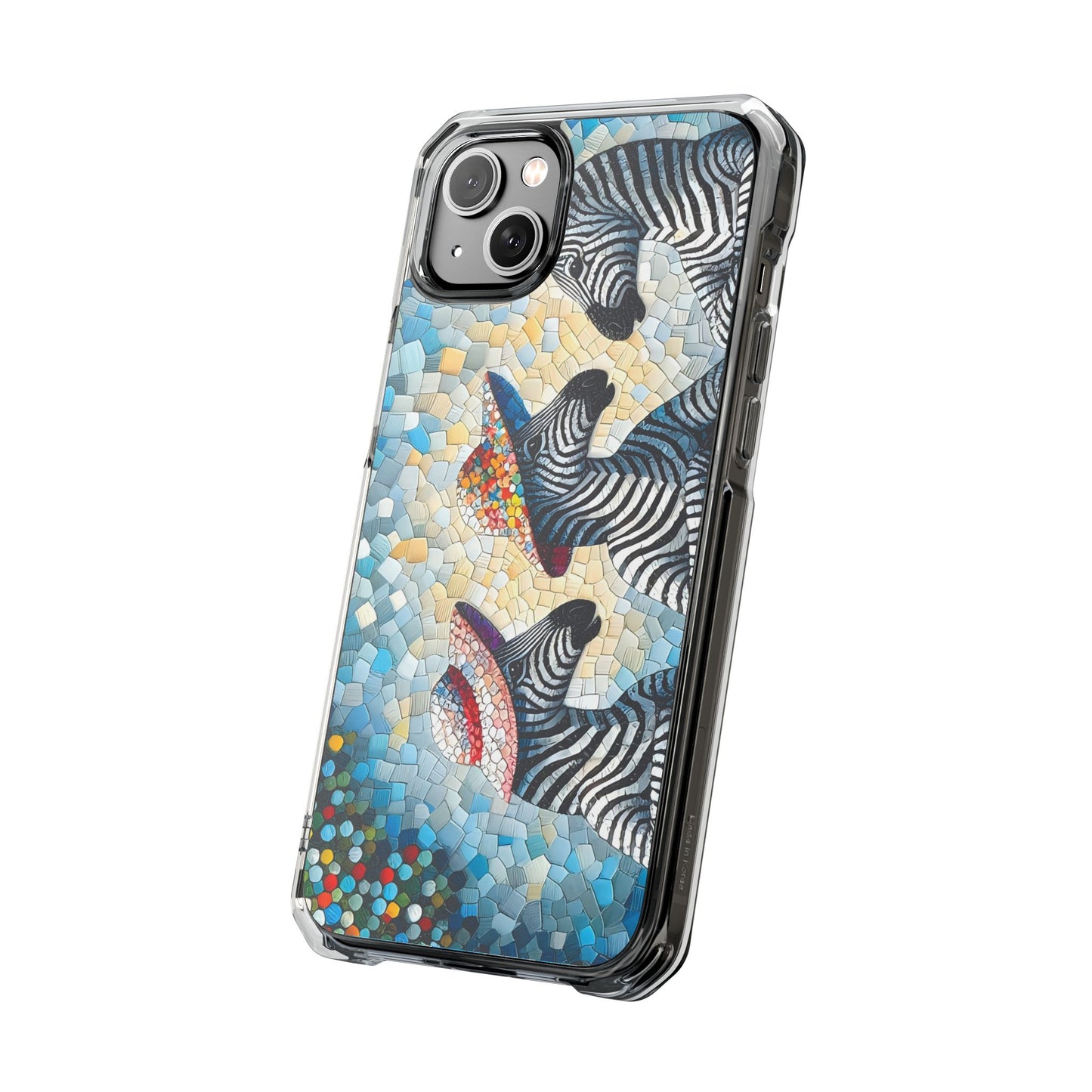 Zebras at the Back Fence Magnetic Clear Impact Cases