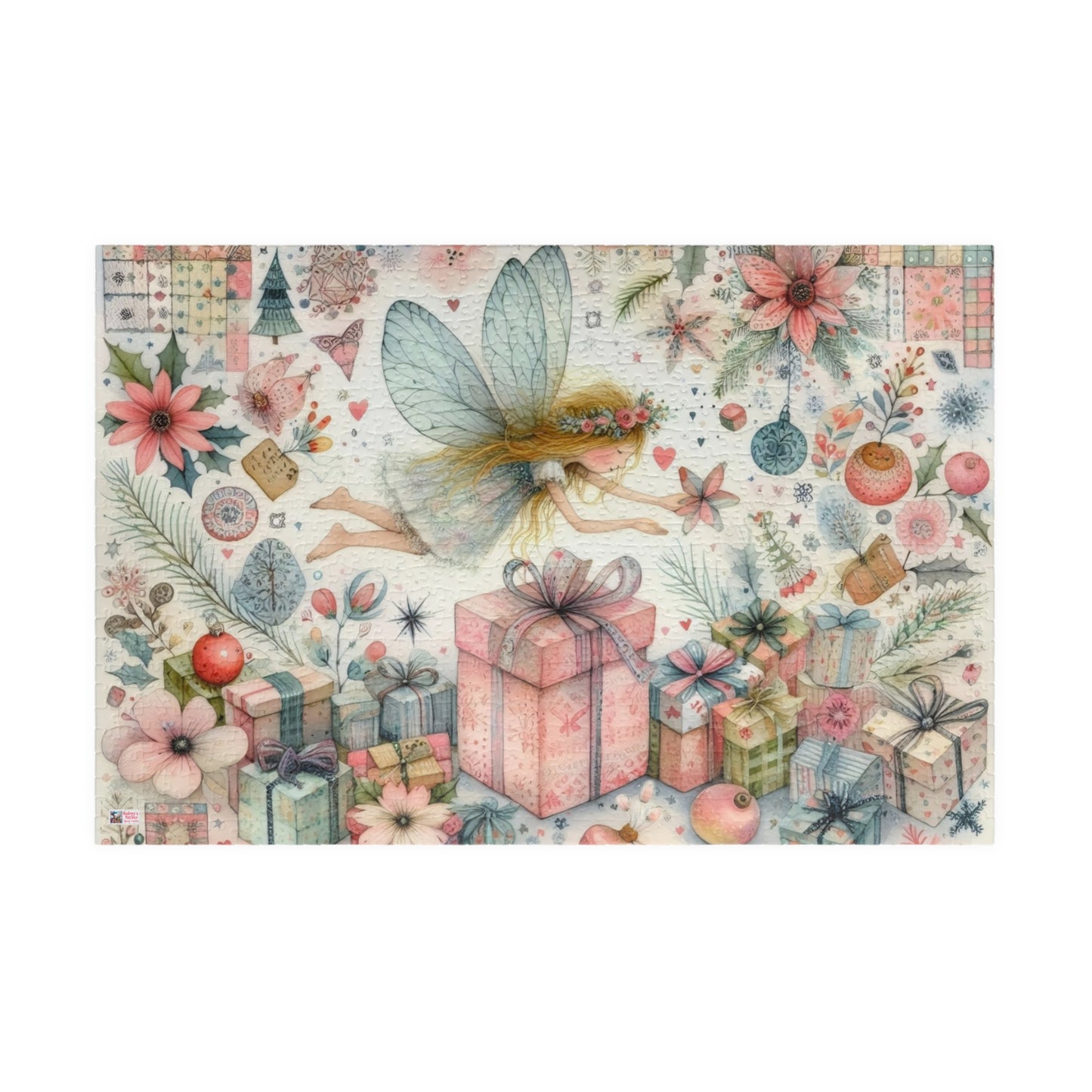 Fairy Dust Christmas Jigsaw Puzzle US: Pretty Whimsical Festive Theme, (110-1014-piece)