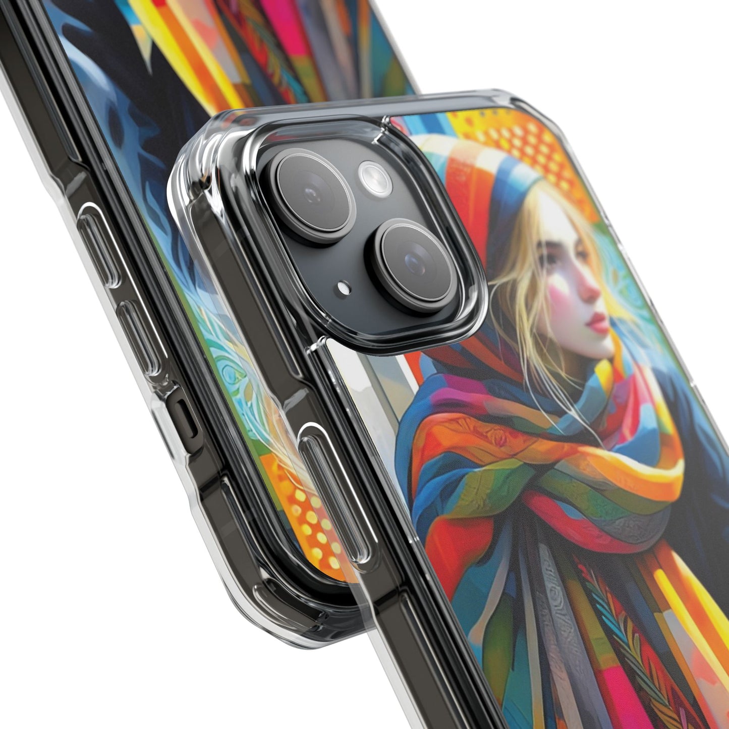 Rainbow Scarf - Magnetic Clear Impact Cases
