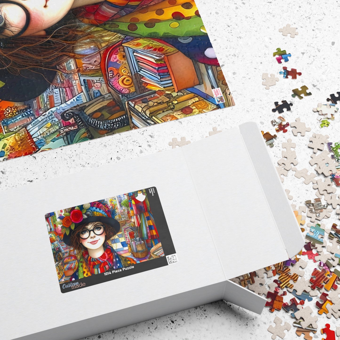 Quirky Treasures Jigsaw Puzzle (110, 252, 520, 1014-piece). Cute, fun. playful and quirky. Great gift idea. Family Game Activity. All Ages.