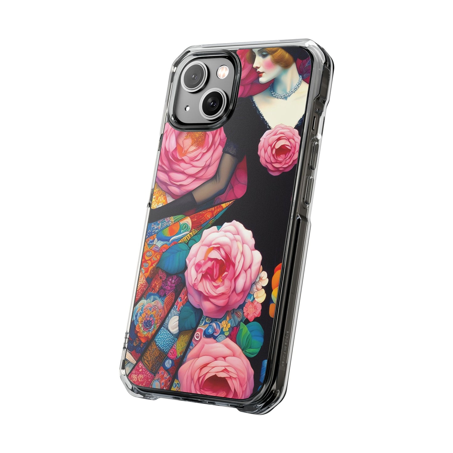 Lady of the Roses - Magnetic Clear Impact Cases