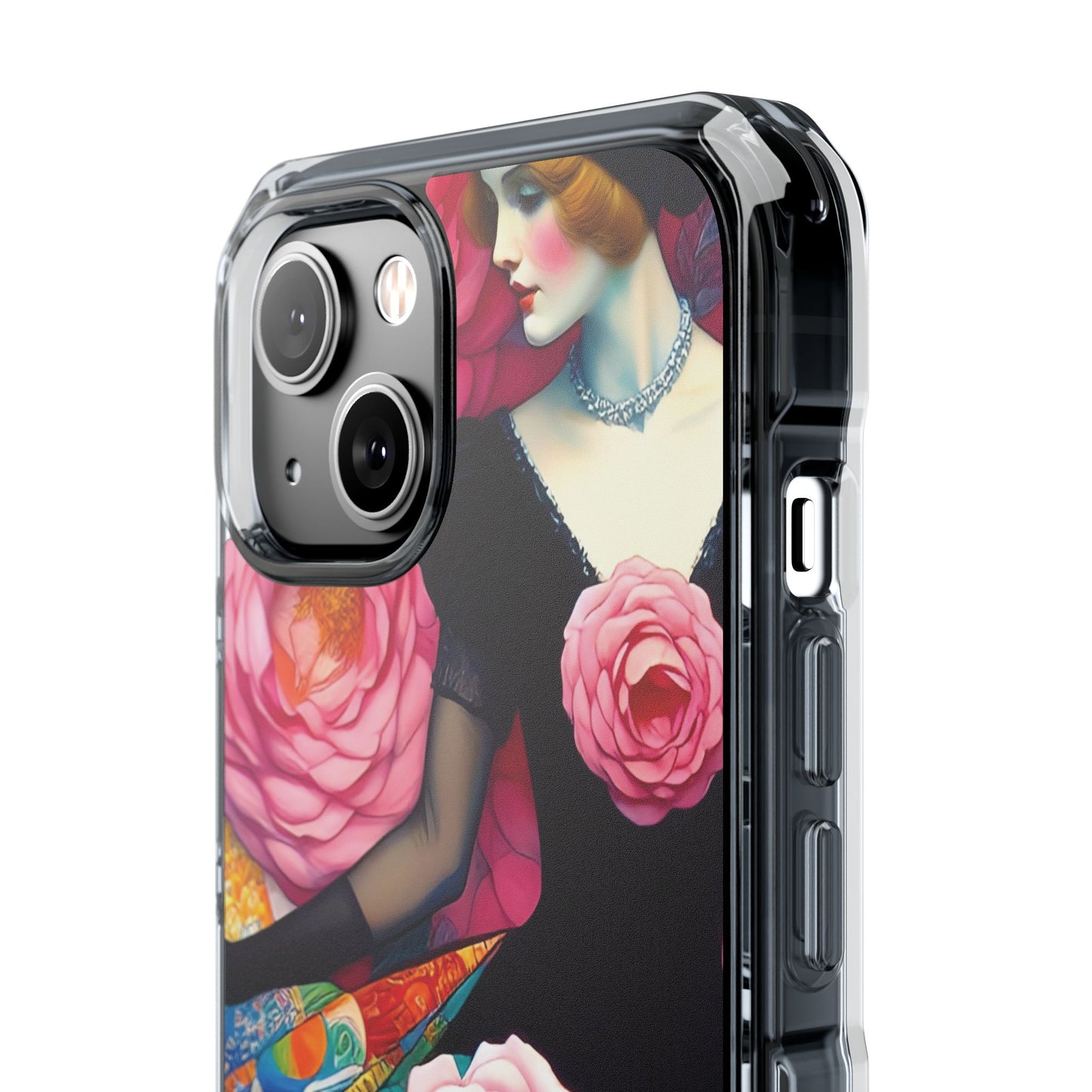 Lady of the Roses - Magnetic Clear Impact Cases