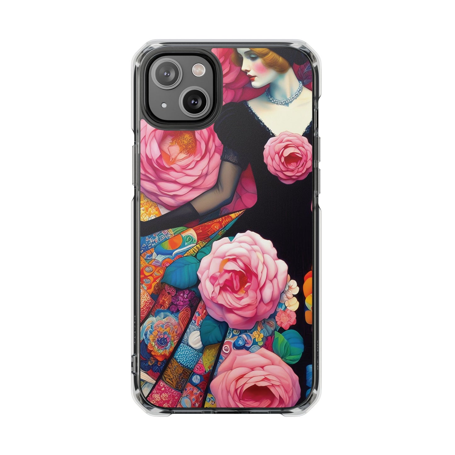 Lady of the Roses - Magnetic Clear Impact Cases