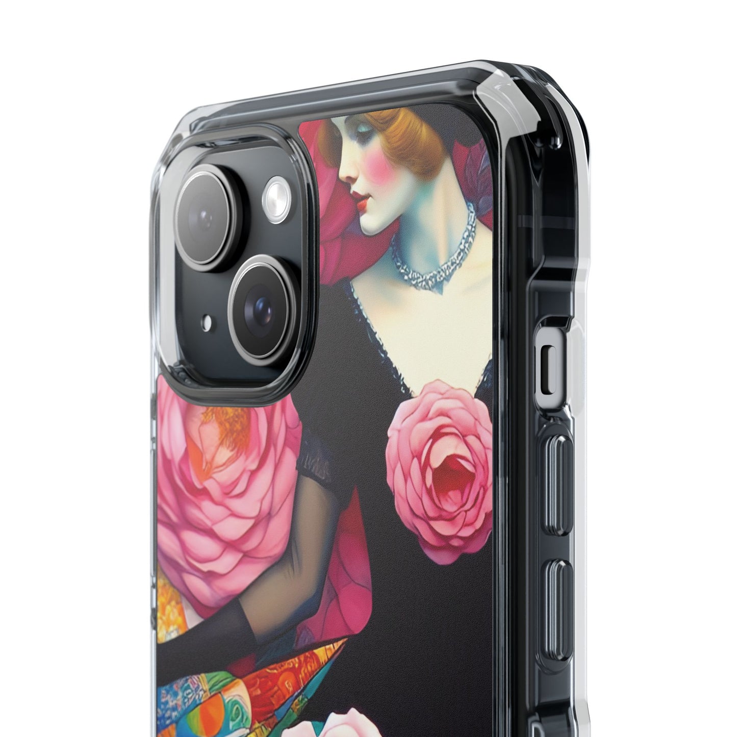 Lady of the Roses - Magnetic Clear Impact Cases