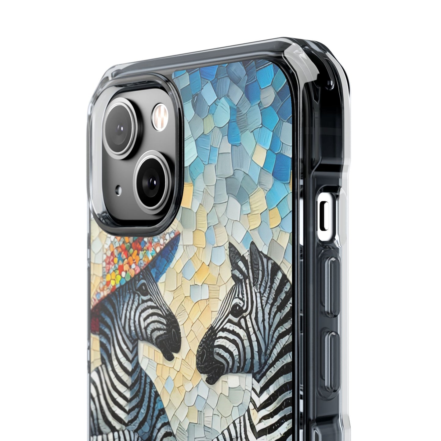 Zebras at the Back Fence - Magnetic Clear Impact Cases
