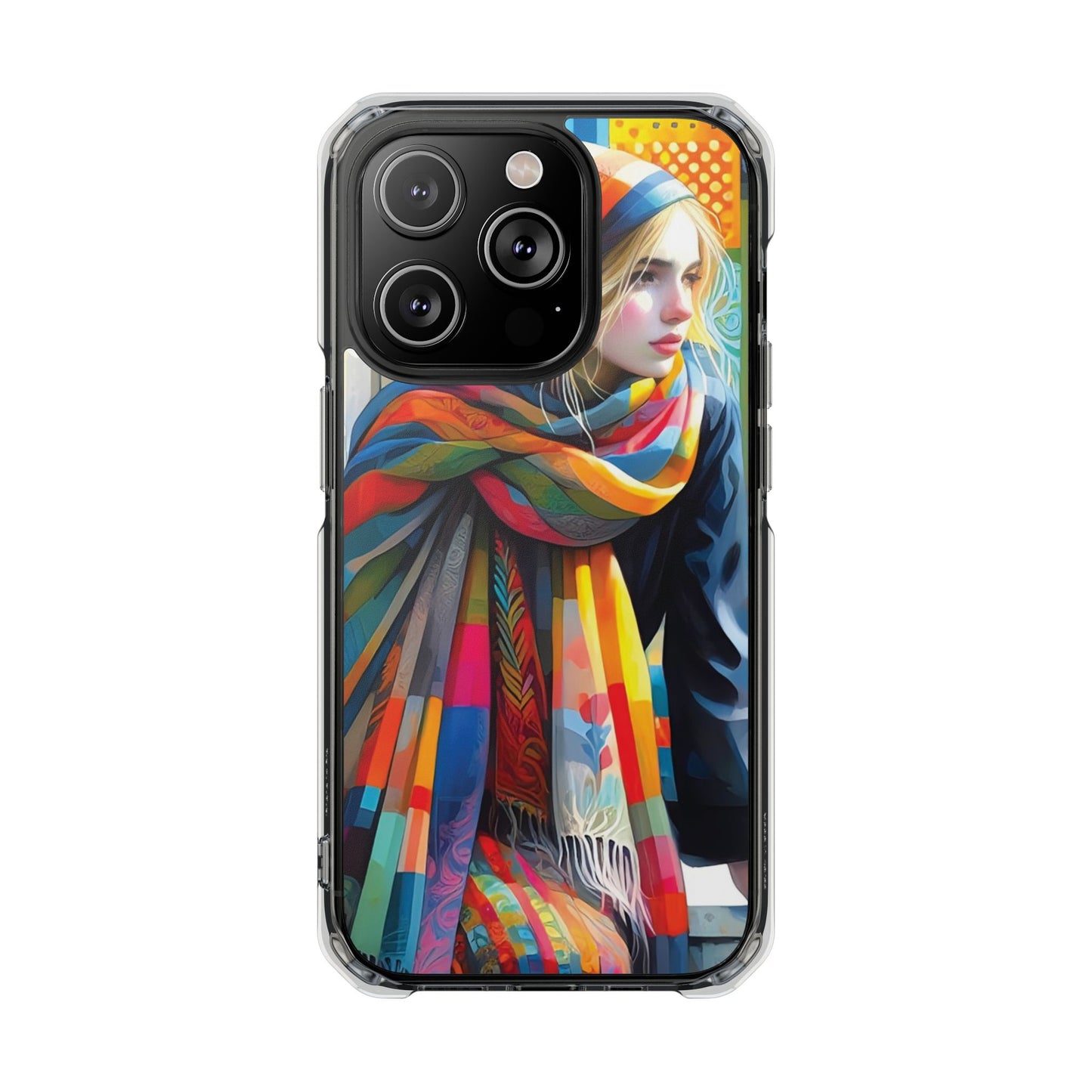 Rainbow Scarf - Magnetic Clear Impact Cases